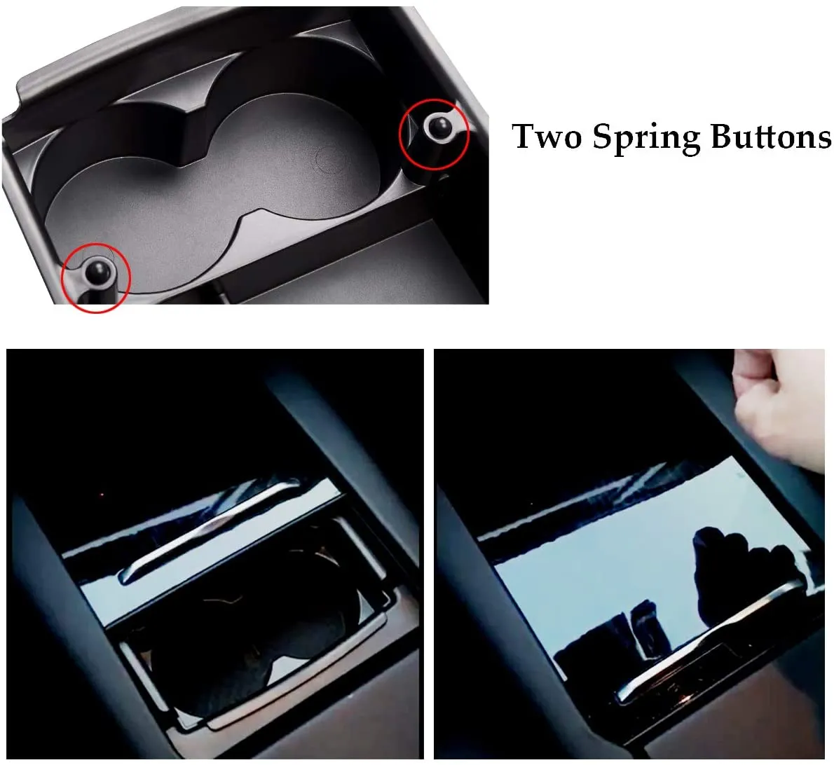 Center Console Armrest Storage Box for Tesla Model S/Model X 2016 - 2021