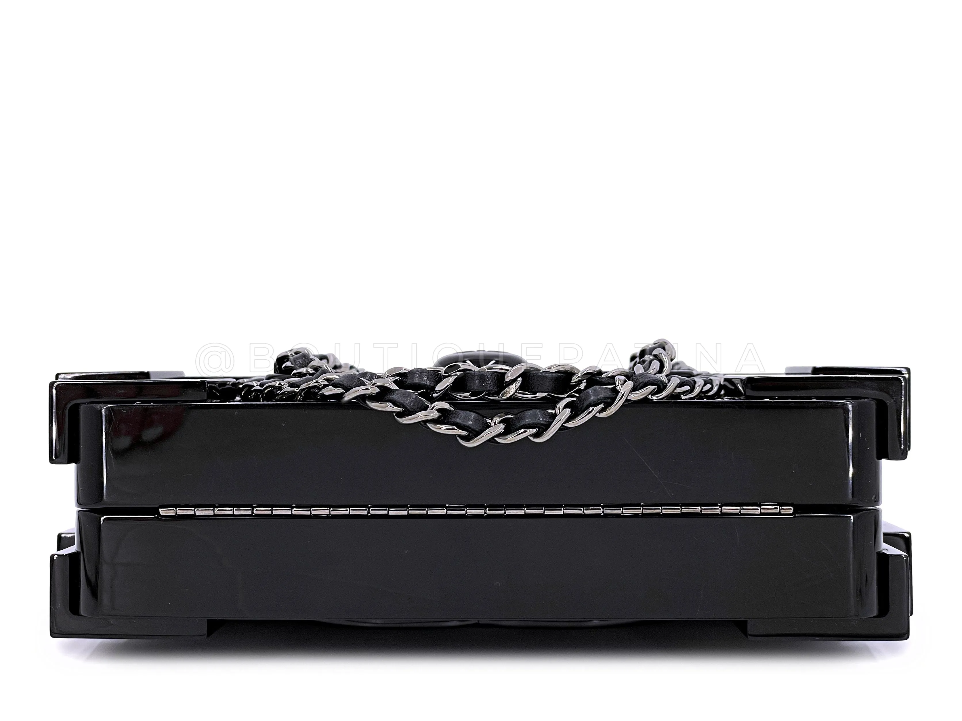 Chanel 2013 Strass Crystal Filled Lego Brick Clutch Bag RHW WLZ