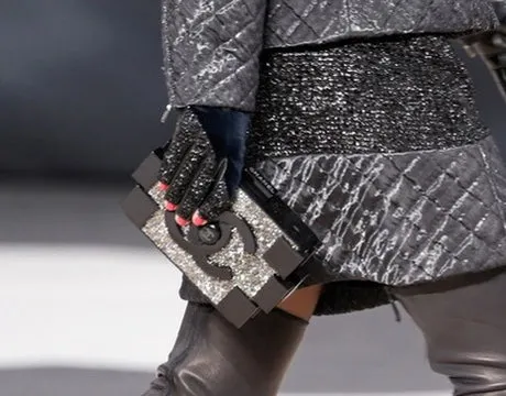 Chanel 2013 Strass Crystal Filled Lego Brick Clutch Bag RHW WLZ