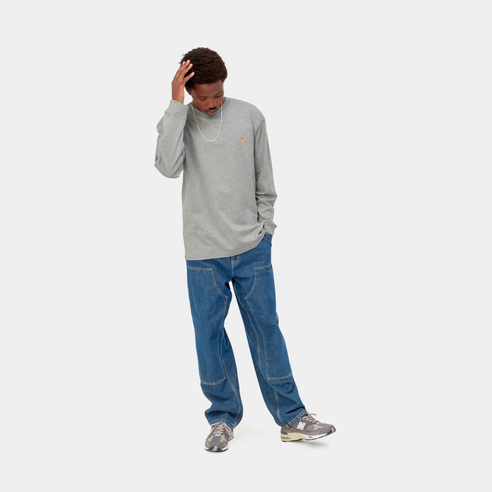 Chase Long Sleeve T-Shirt | Grey Heather