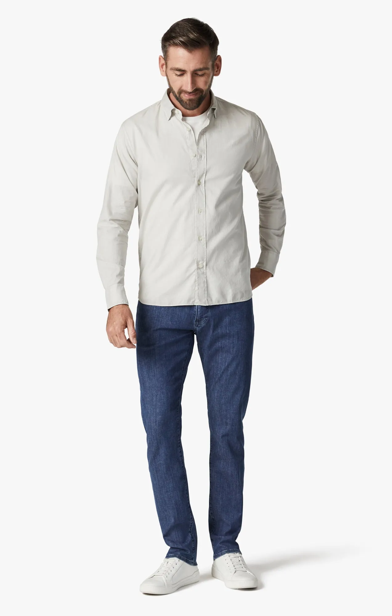 Courage Straight Leg Jeans In Mid Kona