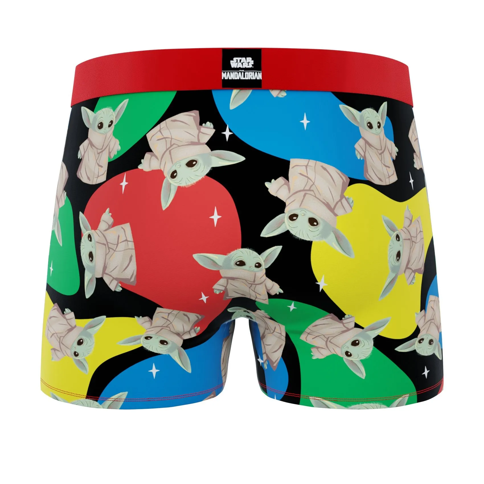 CRAZYBOXER Mandalorian Colored Yoda Men's Boxer Briefs (Creative Packaging)