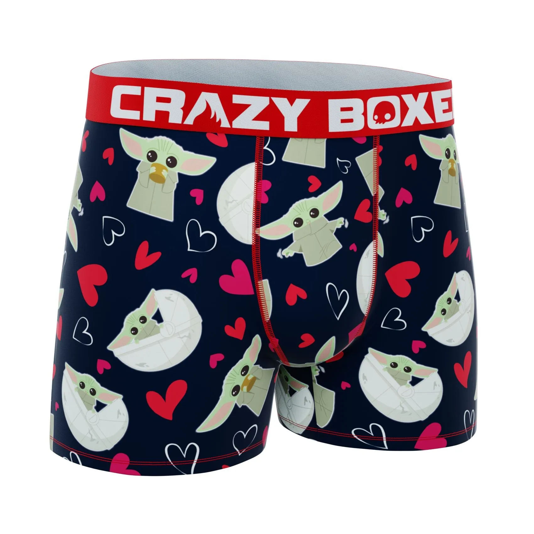 CRAZYBOXER Mandalorian Valentine Breathable Men's Soft Boxer Briefs (Creative Packaging)