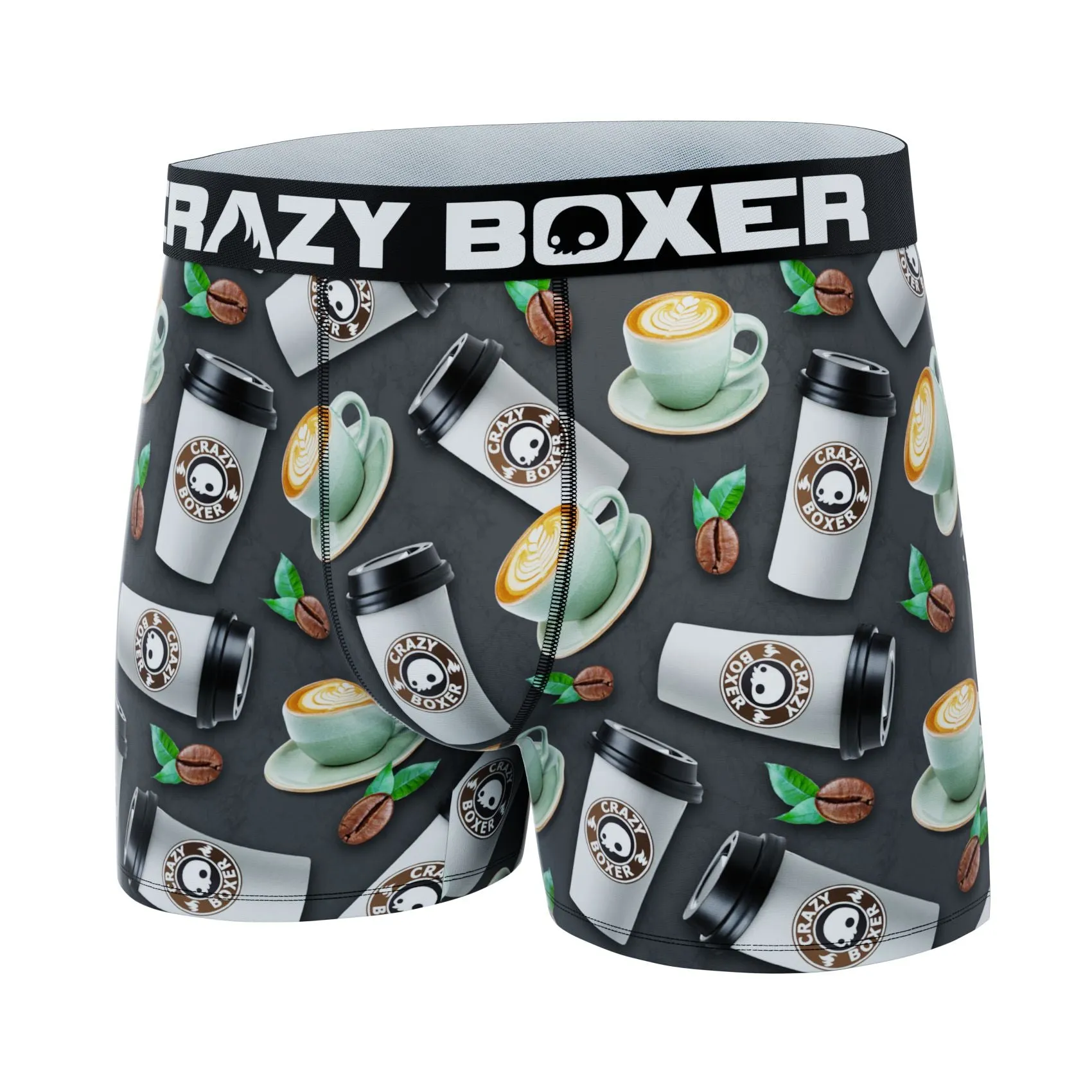 CRAZYBOXER Premium Coffee Men's Boxer Briefs (Creative Packaging)