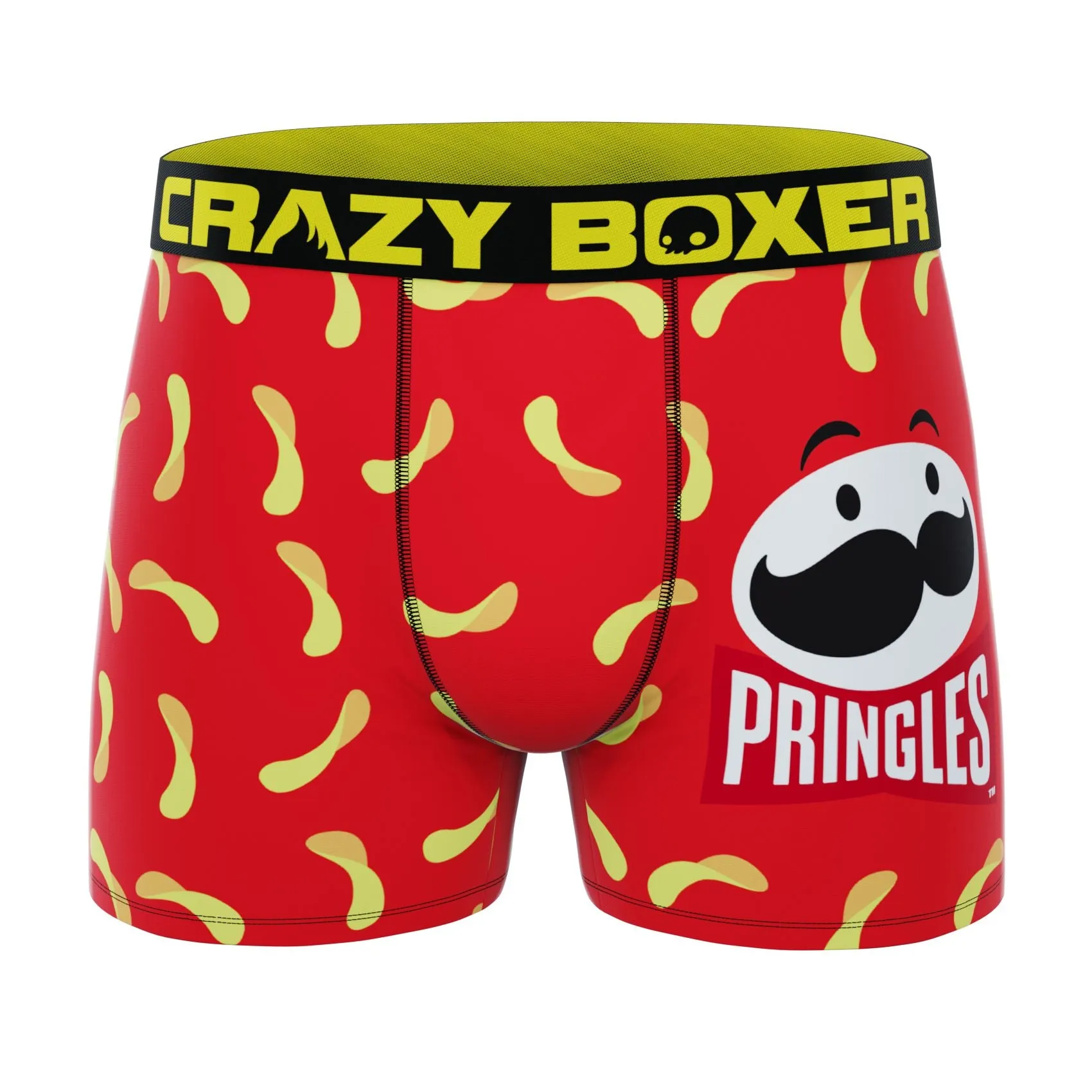 CRAZYBOXER Pringles Chips and Logo Men's Boxer Briefs (2 Pack)