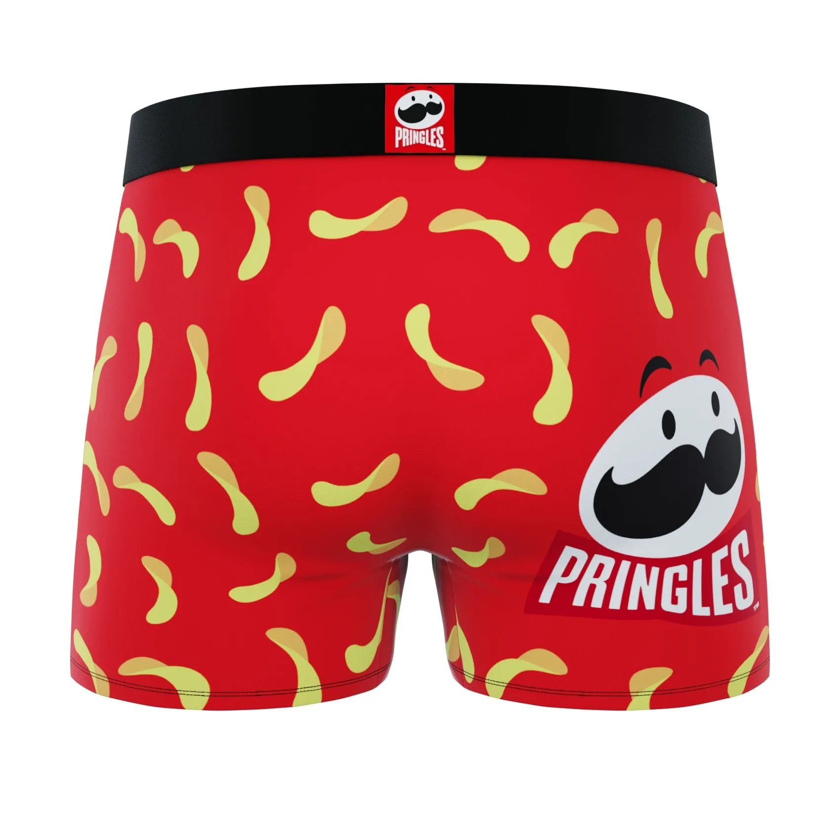 CRAZYBOXER Pringles Chips and Logo Men's Boxer Briefs (2 Pack)