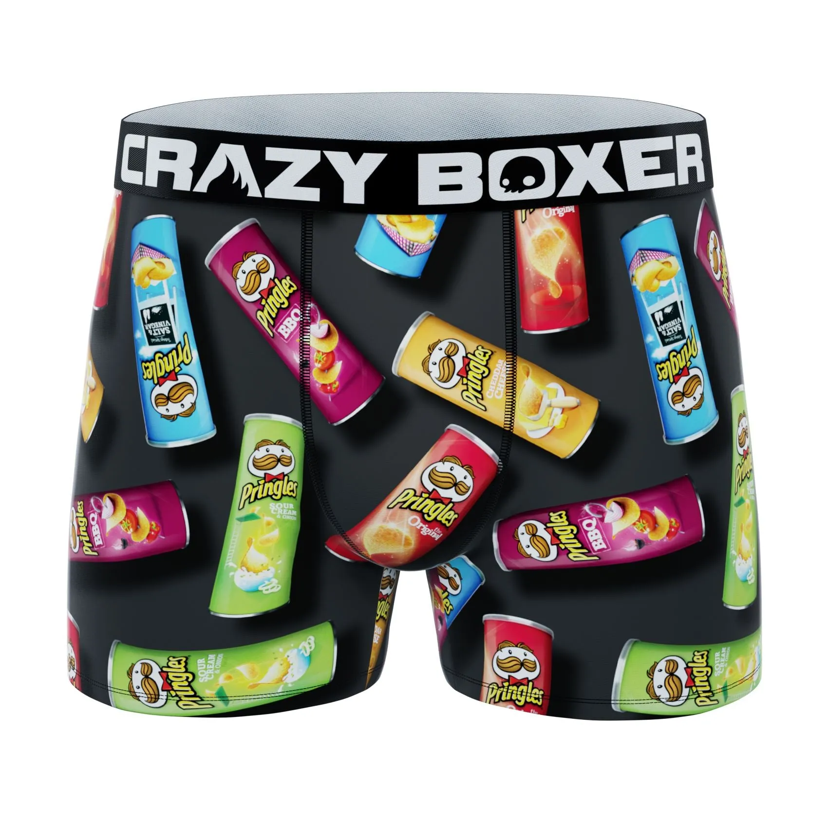 CRAZYBOXER Pringles Chips Tube Men's Boxer Briefs (3 Pack)