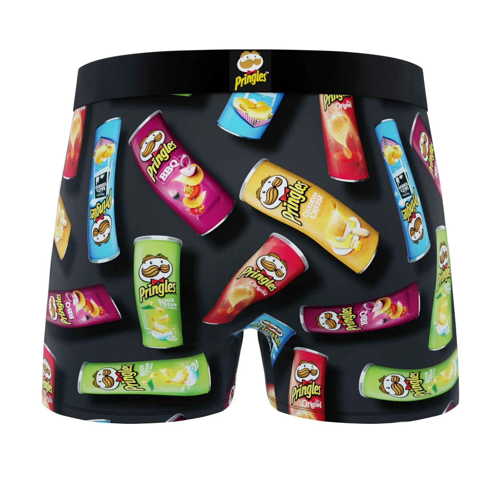 CRAZYBOXER Pringles Chips Tube Men's Boxer Briefs (3 Pack)