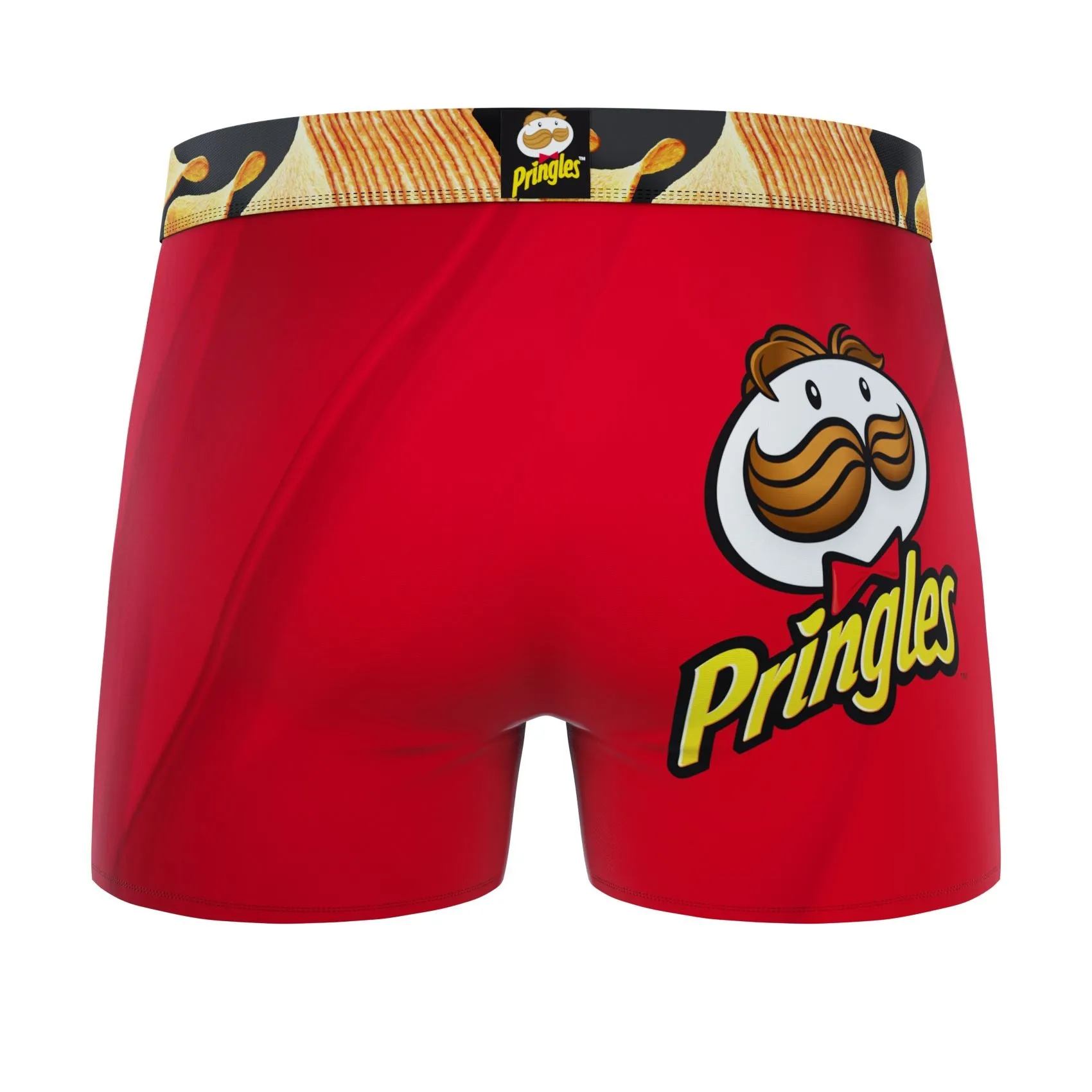 CRAZYBOXER  PRINGLES Logo and Tube Men's Boxer Briefs (3 pack)