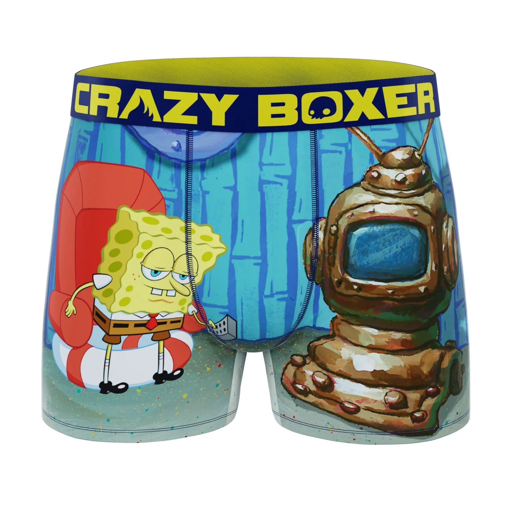 CRAZYBOXER Spongebob Aww Men's Boxer Briefs (6 Pack)