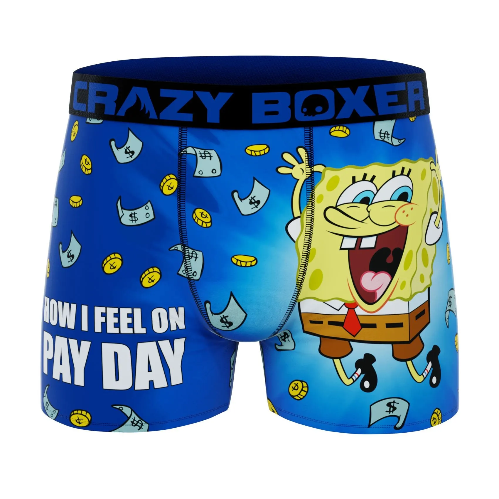 CRAZYBOXER  SpongeBob Burger  Men's Boxer Briefs (Pack 5)