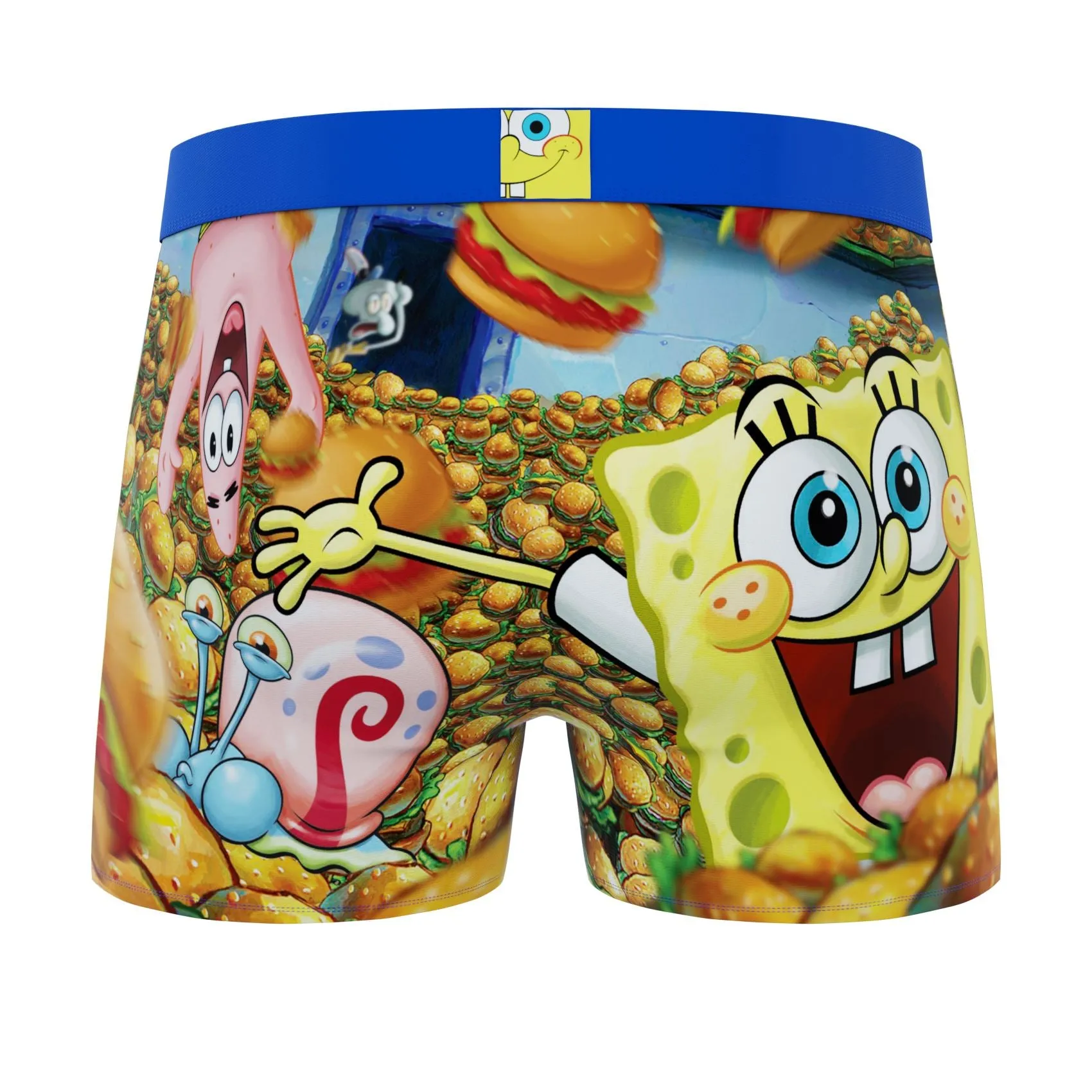 CRAZYBOXER  SpongeBob Burger  Men's Boxer Briefs (Pack 5)