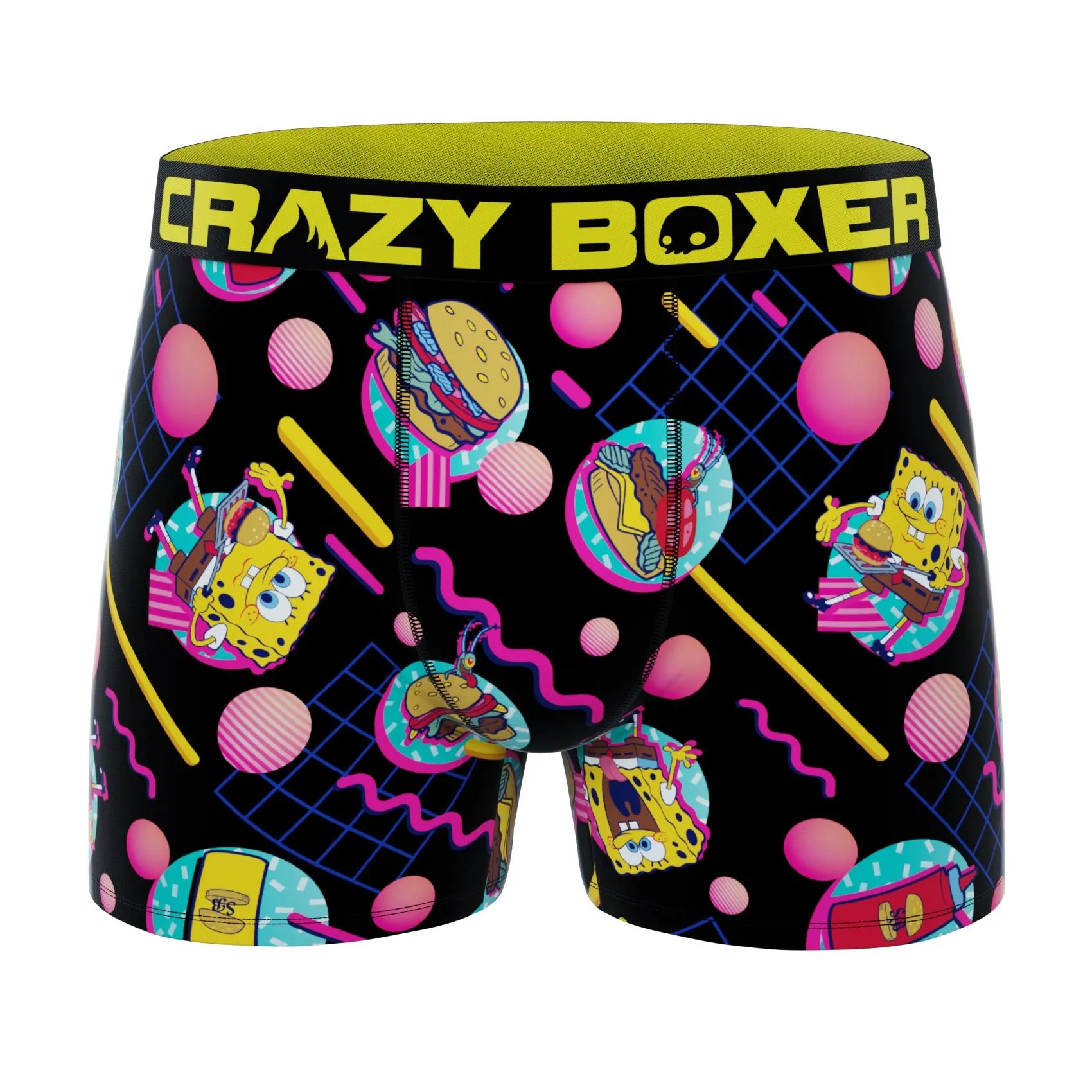 CRAZYBOXER  SpongeBob Burger  Men's Boxer Briefs (Pack 5)