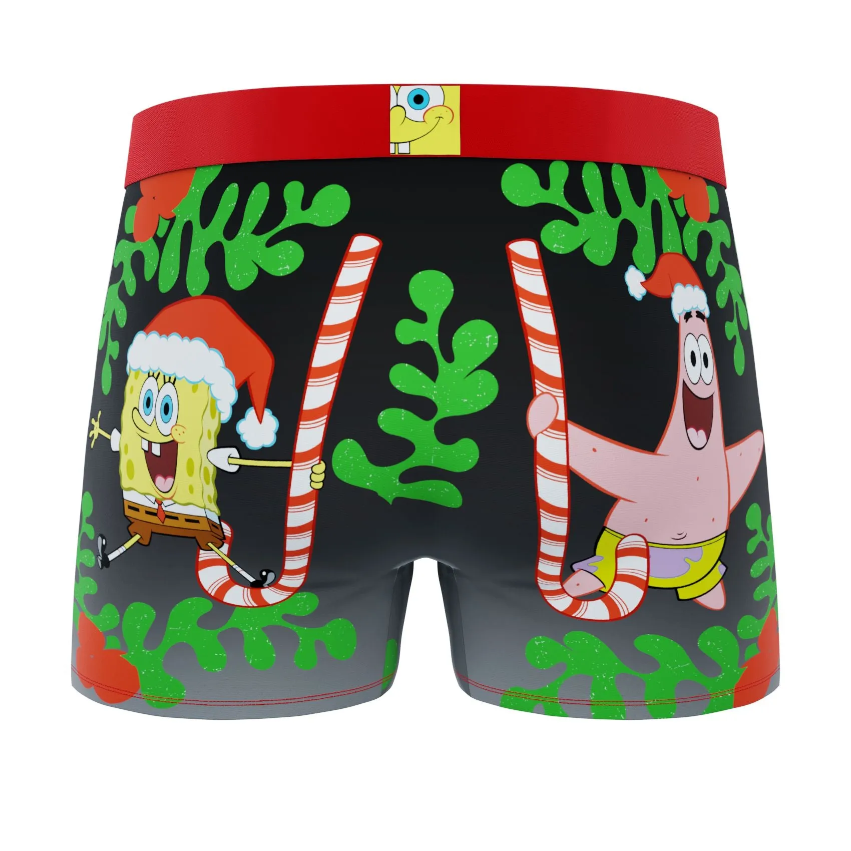 CRAZYBOXER SpongeBob Candy Canes Men's Boxer Briefs