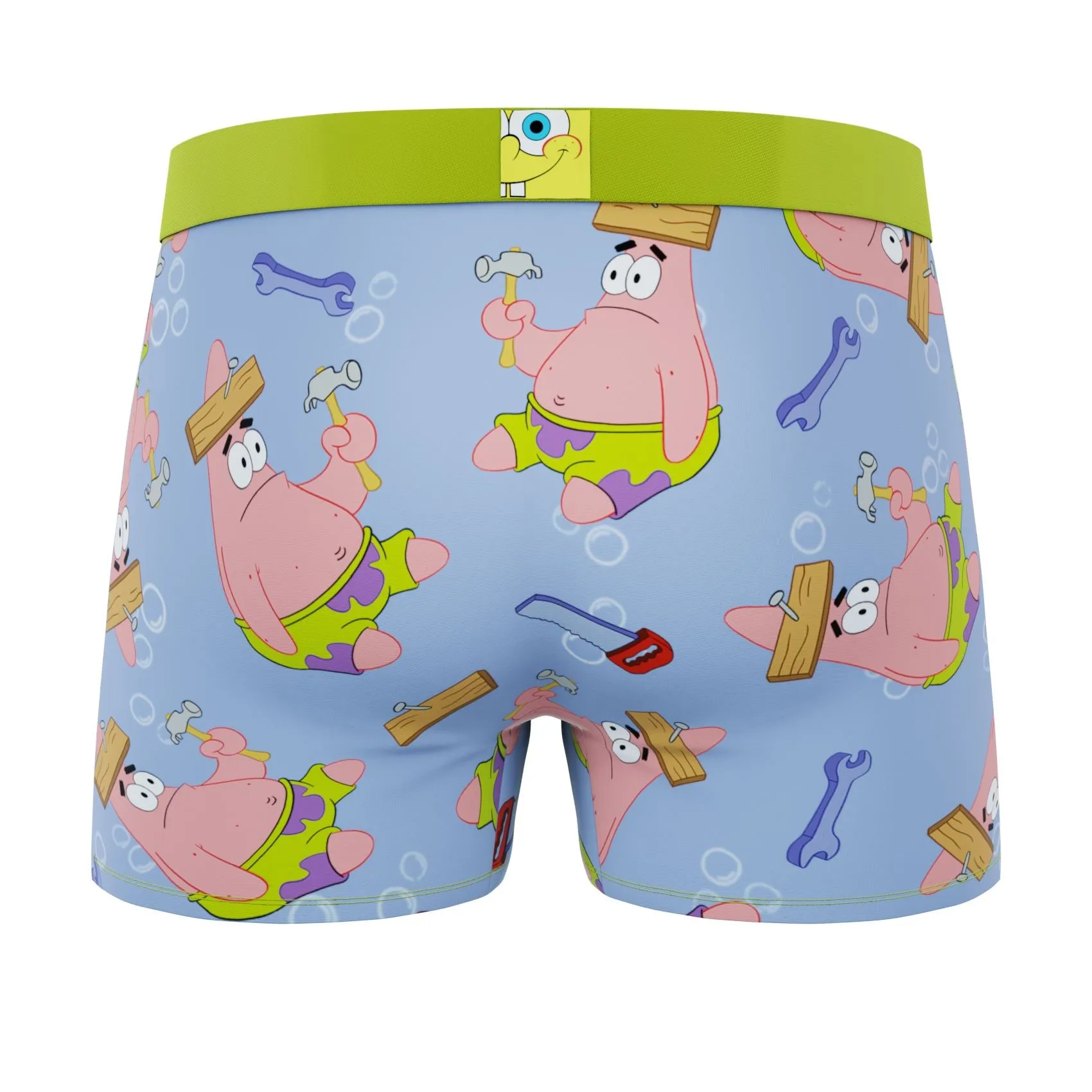 CRAZYBOXER Spongebob Food Chain Men's Boxer Briefs (3 pack)