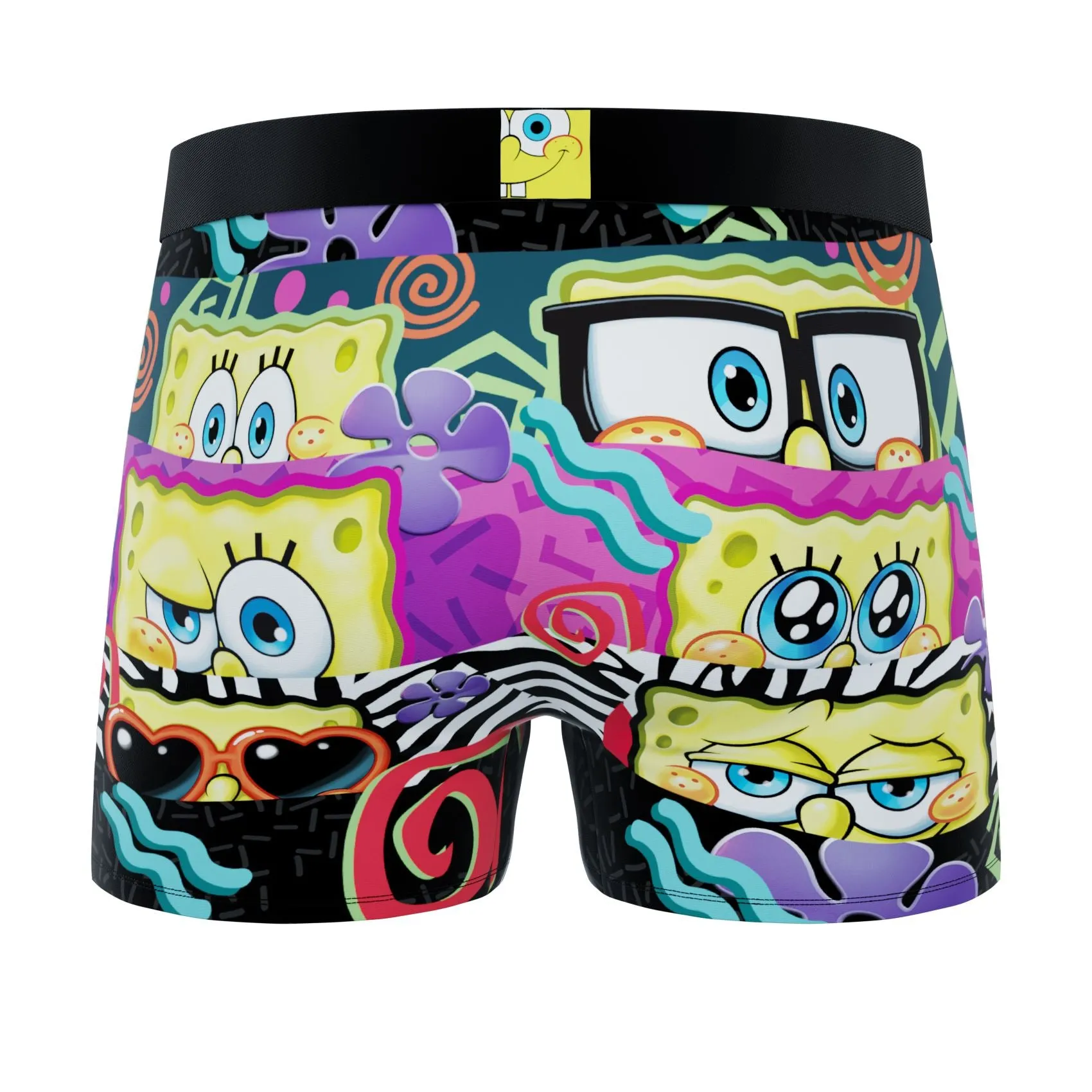 CRAZYBOXER Spongebob Gold Men's Boxer Briefs (6 Pack)