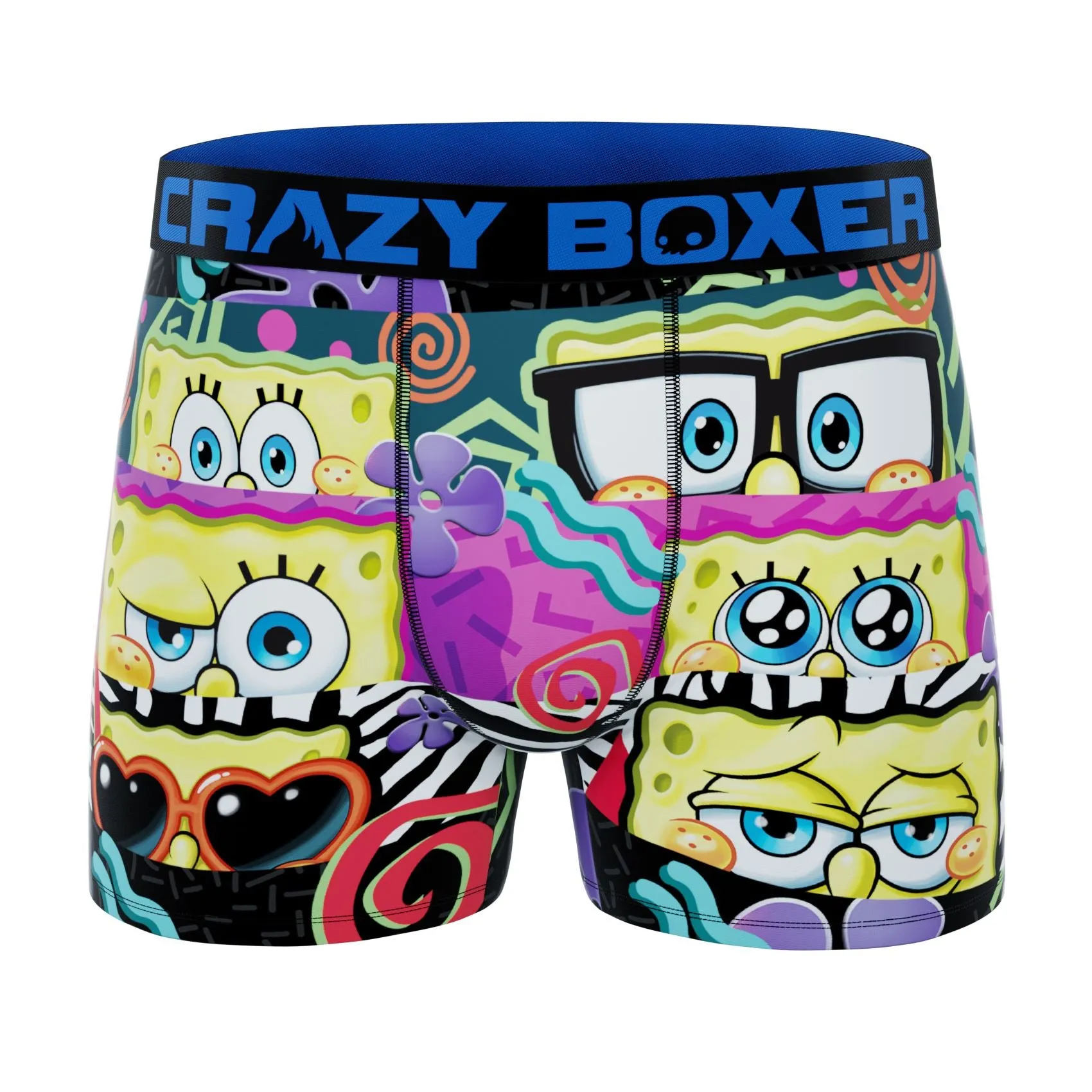 CRAZYBOXER Spongebob Gold Men's Boxer Briefs (6 Pack)