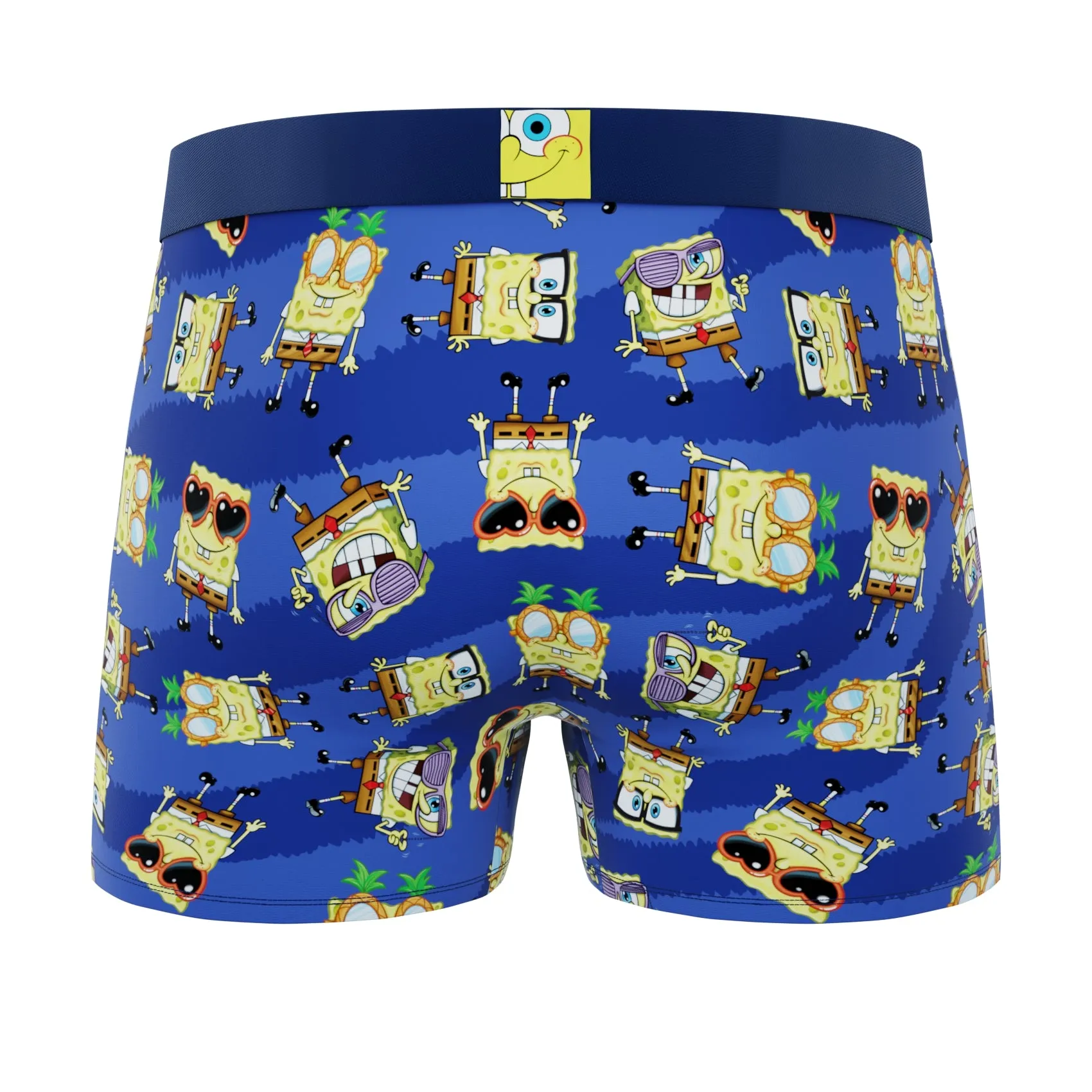 CRAZYBOXER Spongebob Krabs Men's Boxer Briefs (2 Pack)