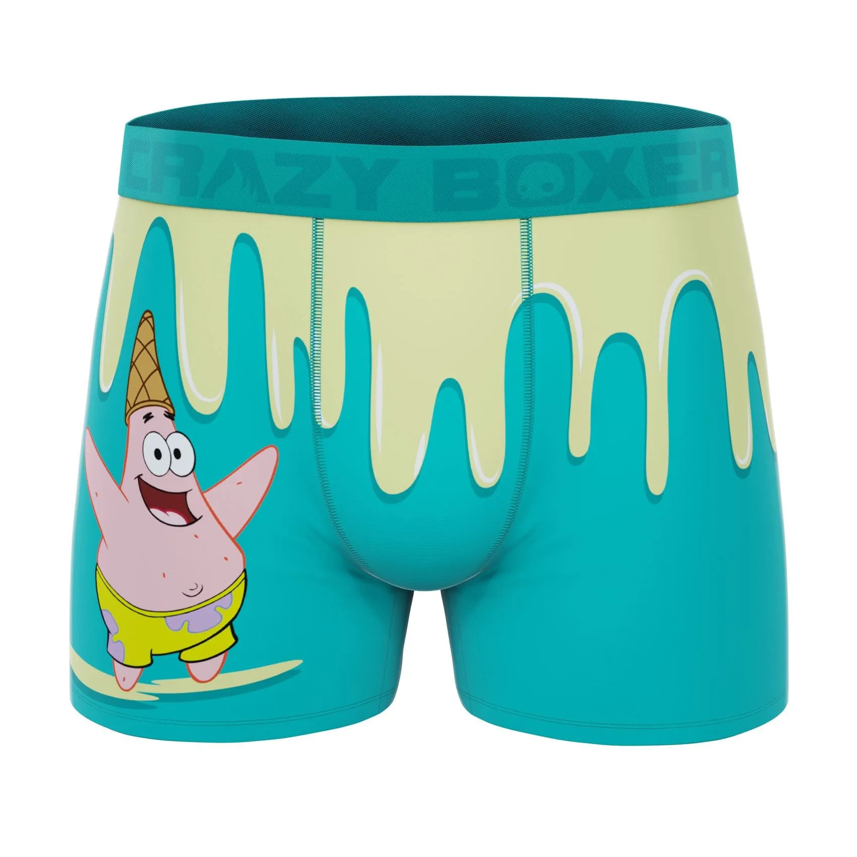 CRAZYBOXER SpongeBob Nice Ice Cream Men's Boxer Briefs (Creative Packaging)