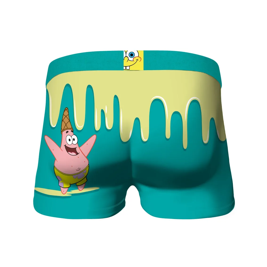 CRAZYBOXER SpongeBob Nice Ice Cream Men's Boxer Briefs (Creative Packaging)