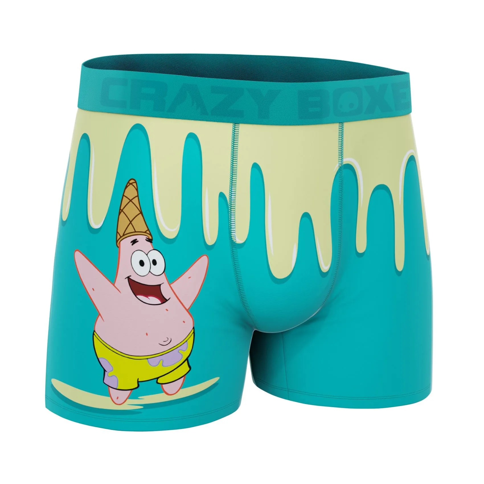 CRAZYBOXER SpongeBob Nice Ice Cream Men's Boxer Briefs (Creative Packaging)