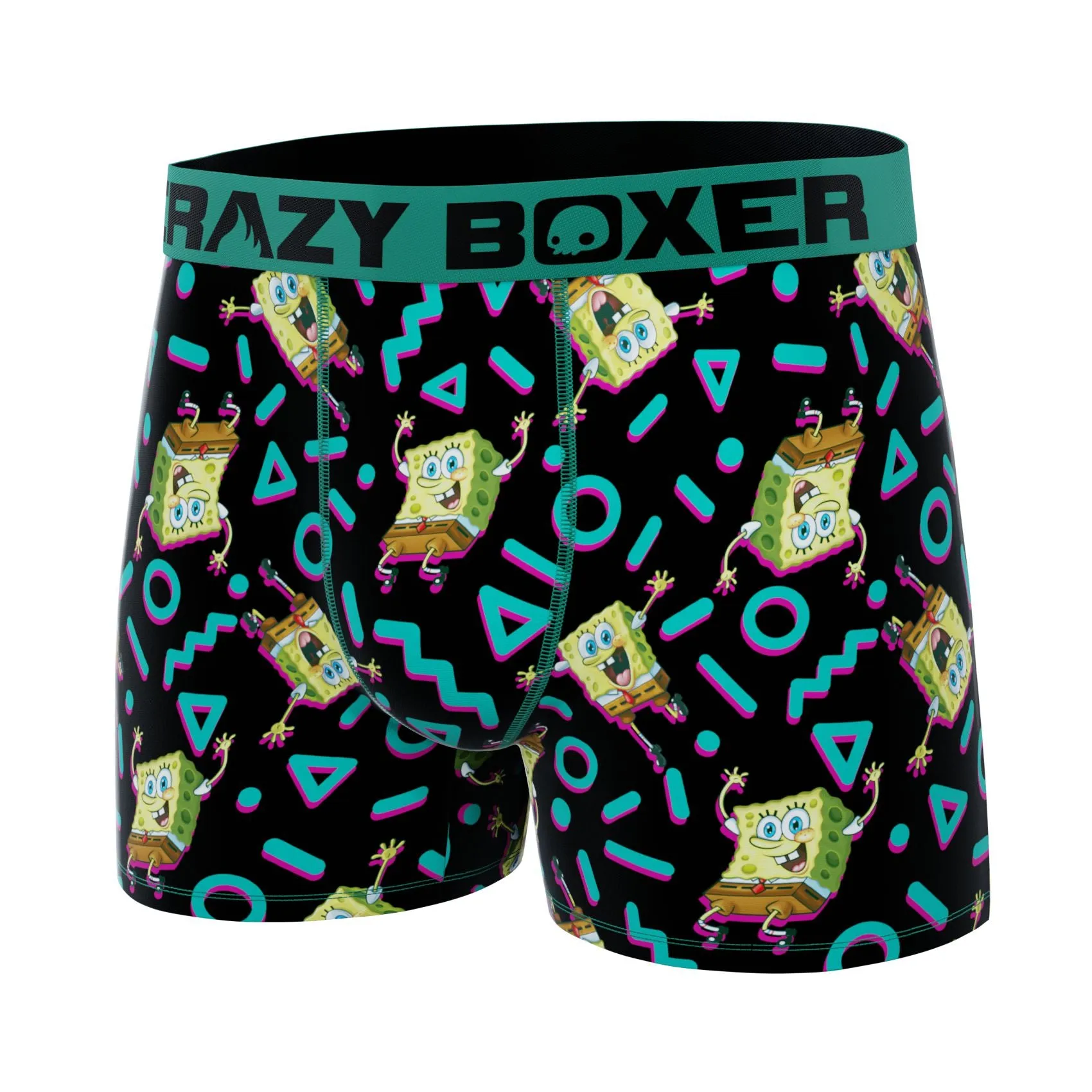 CRAZYBOXER SpongeBob Retro Men?s Boxer Briefs