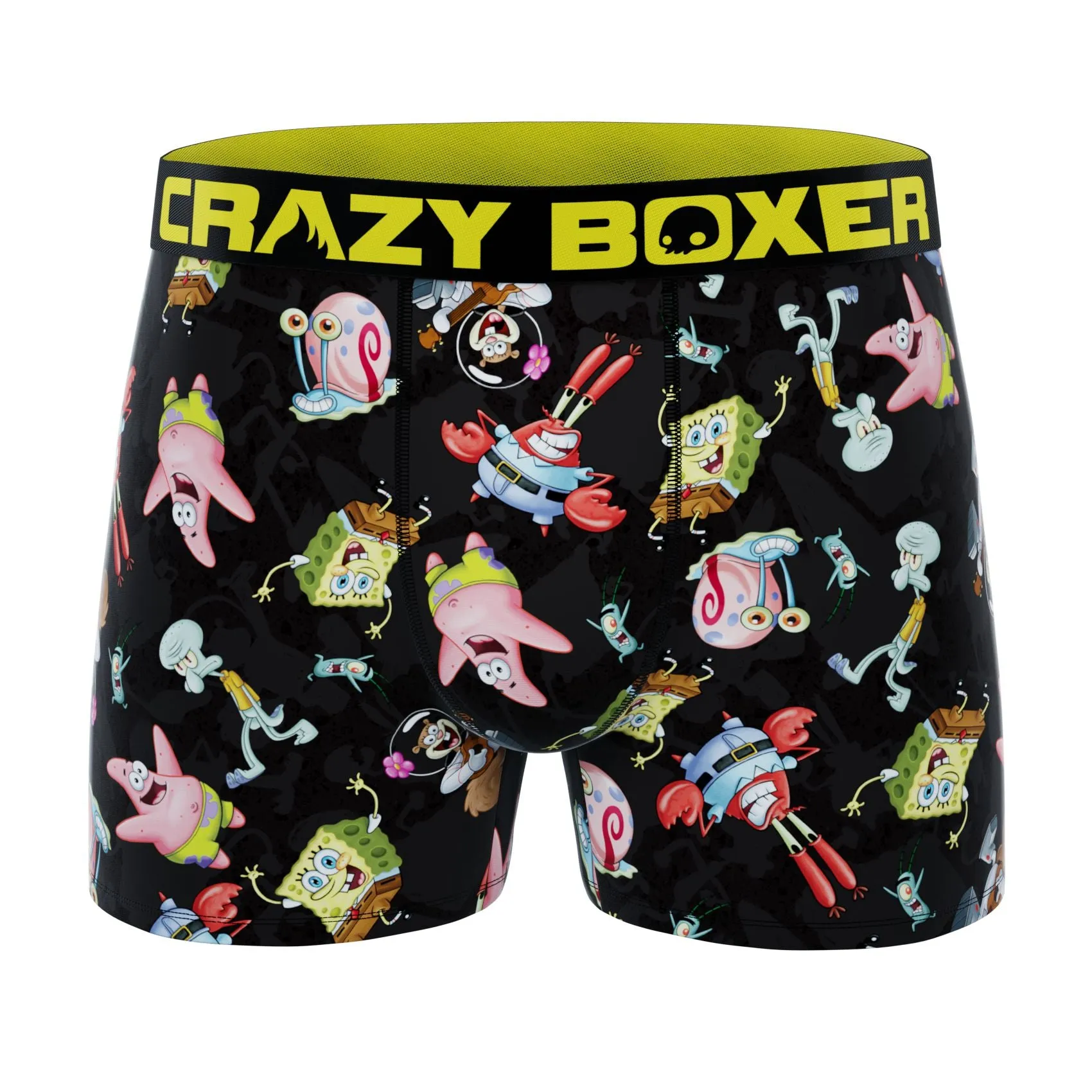 CRAZYBOXER SpongeBob Yellow Men's Boxer Briefs (Pack 5)