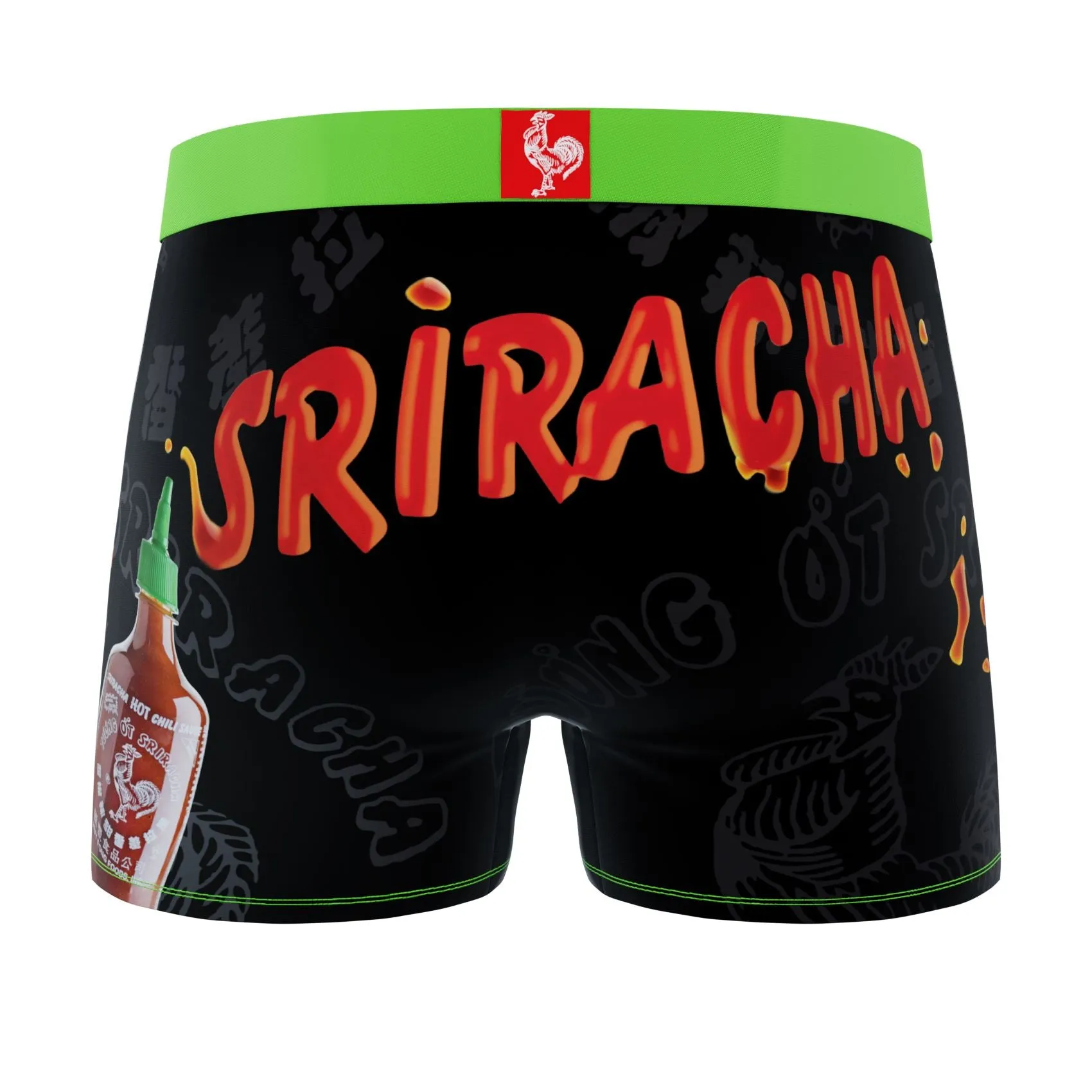 CRAZYBOXER Sriracha Bottles Men's Boxer Briefs (3 pack)