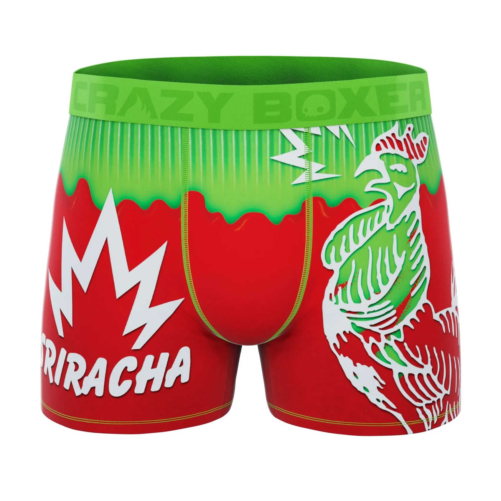CRAZYBOXER Sriracha Rooster Men's Boxer Briefs (2 pack)