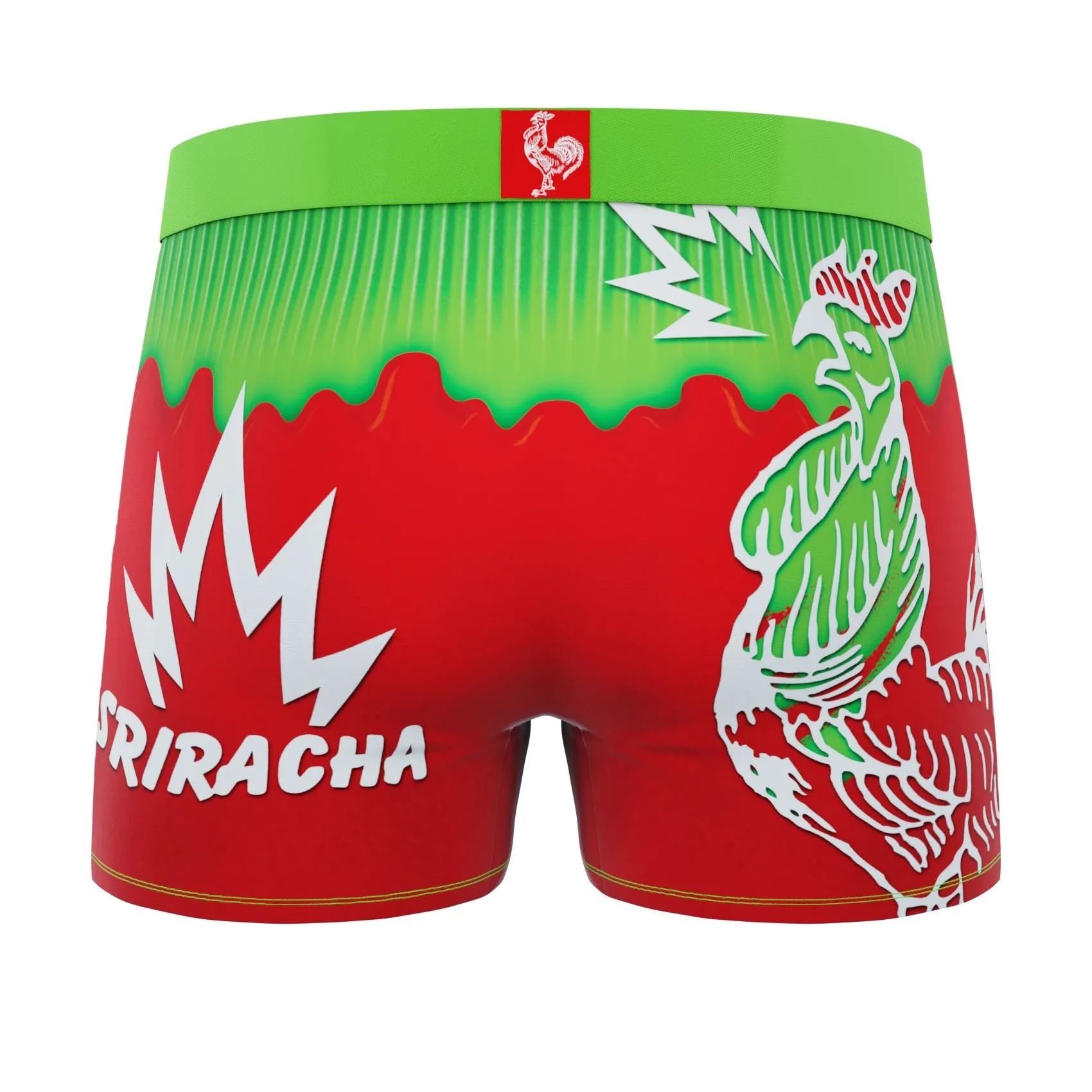 CRAZYBOXER Sriracha Rooster Men's Boxer Briefs (2 pack)