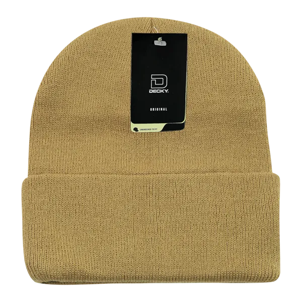 Decky 186 - Acrylic Long Beanie, Knit Cap - 186
