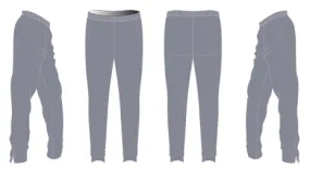 Dyed Tapered Warm-Up Pants (Solid Color)