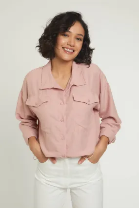 EASE ADJUSTABLE SHIRT - BLUSH