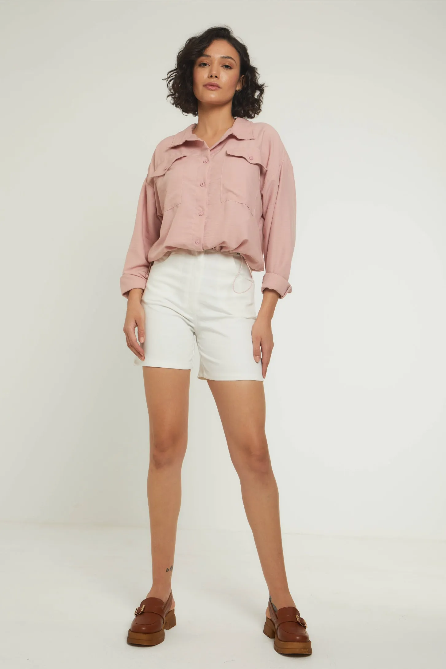 EASE ADJUSTABLE SHIRT - BLUSH