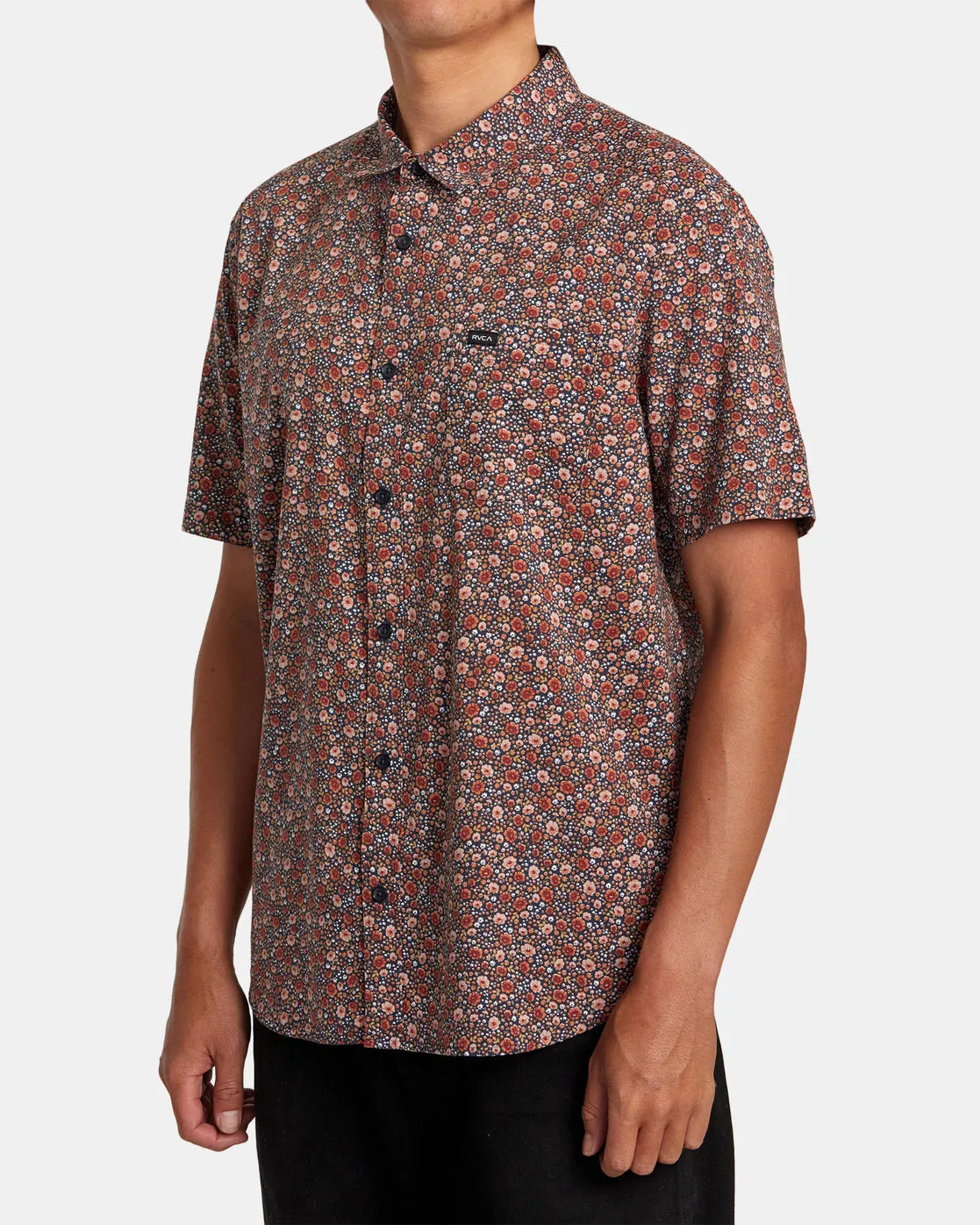 English Roses Short Sleeve Shirt - Moody Blue