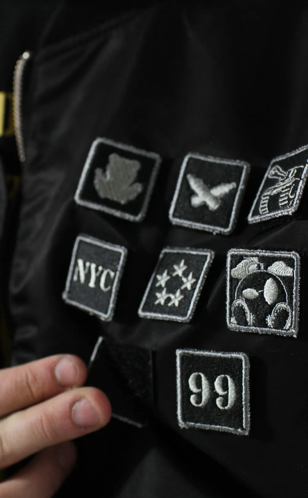 Entree LS Militeddy MA-1 Black Flight Bomber Jacket