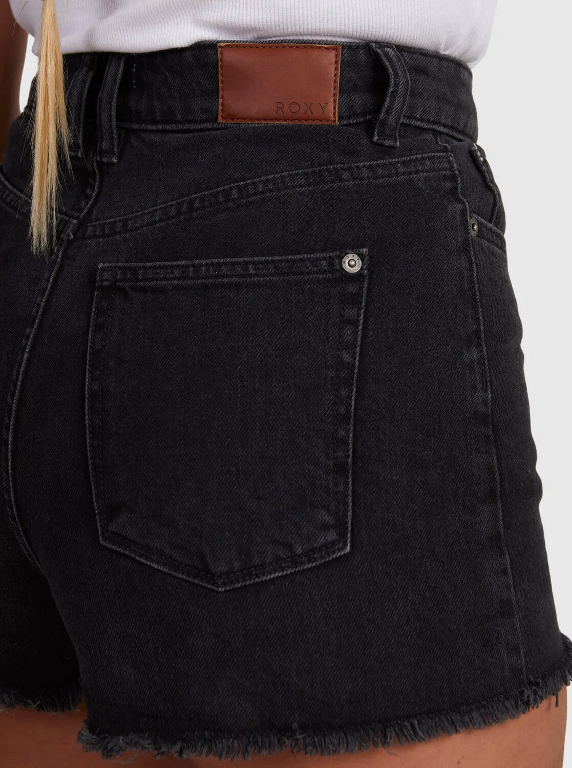 Eva Denim Shorts - Anthracite