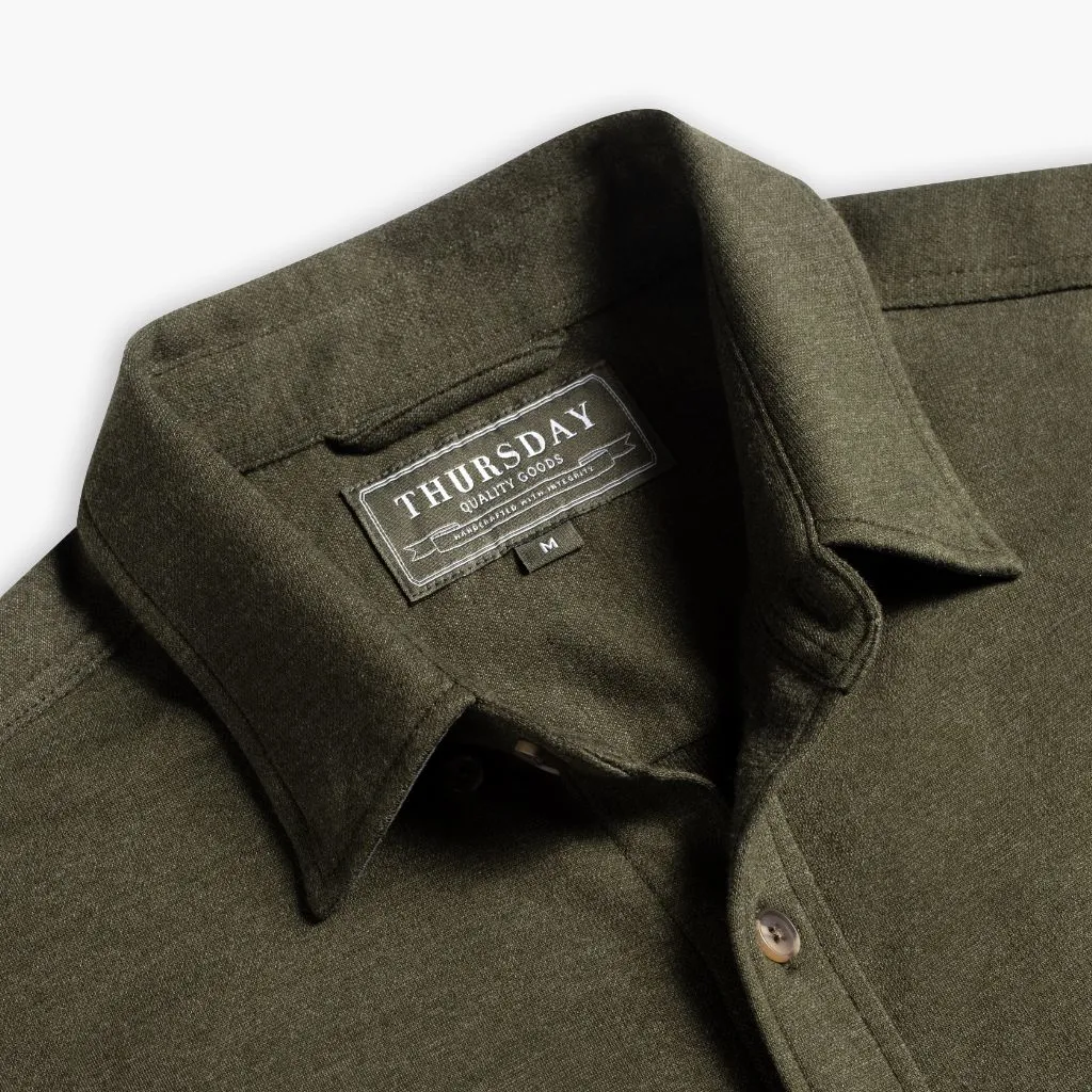 Everyday Button-Down Shirt | Olive (Two Pocket)