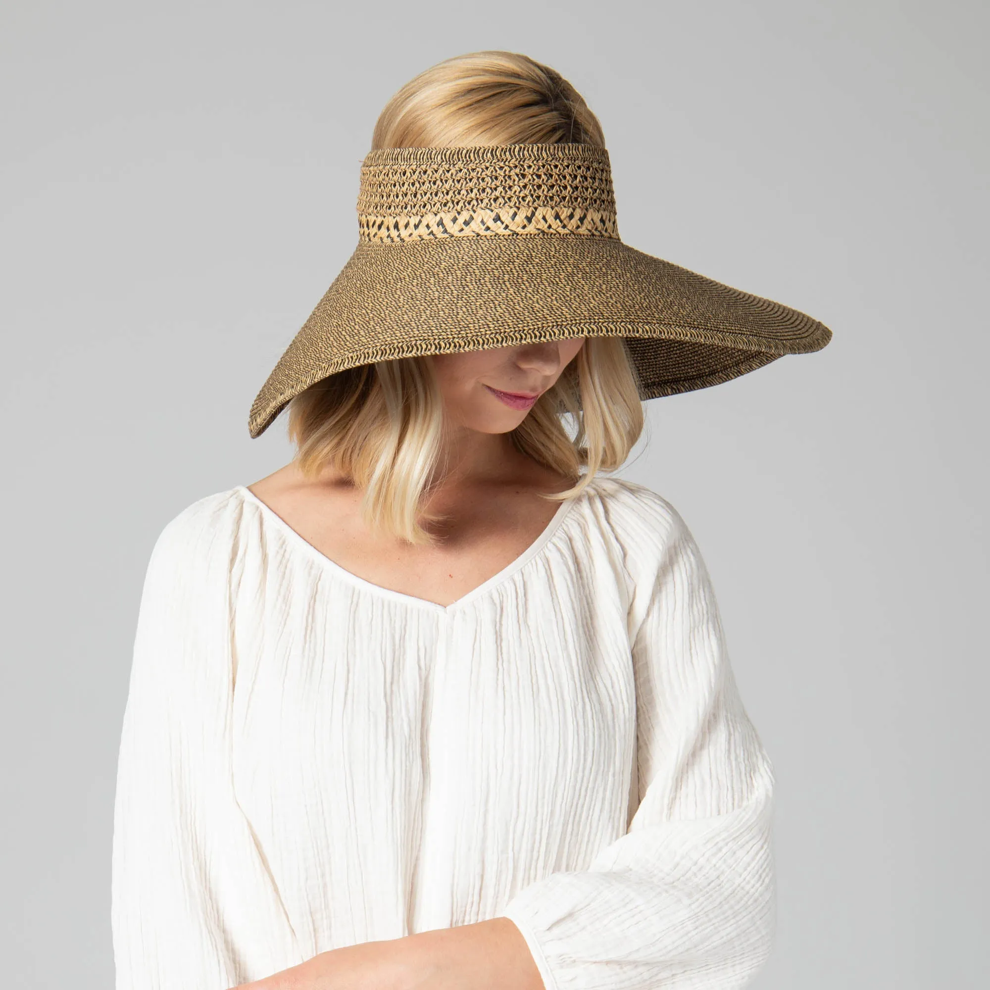 Everyday Full Coverage - Wide Brim Roll Up Visor