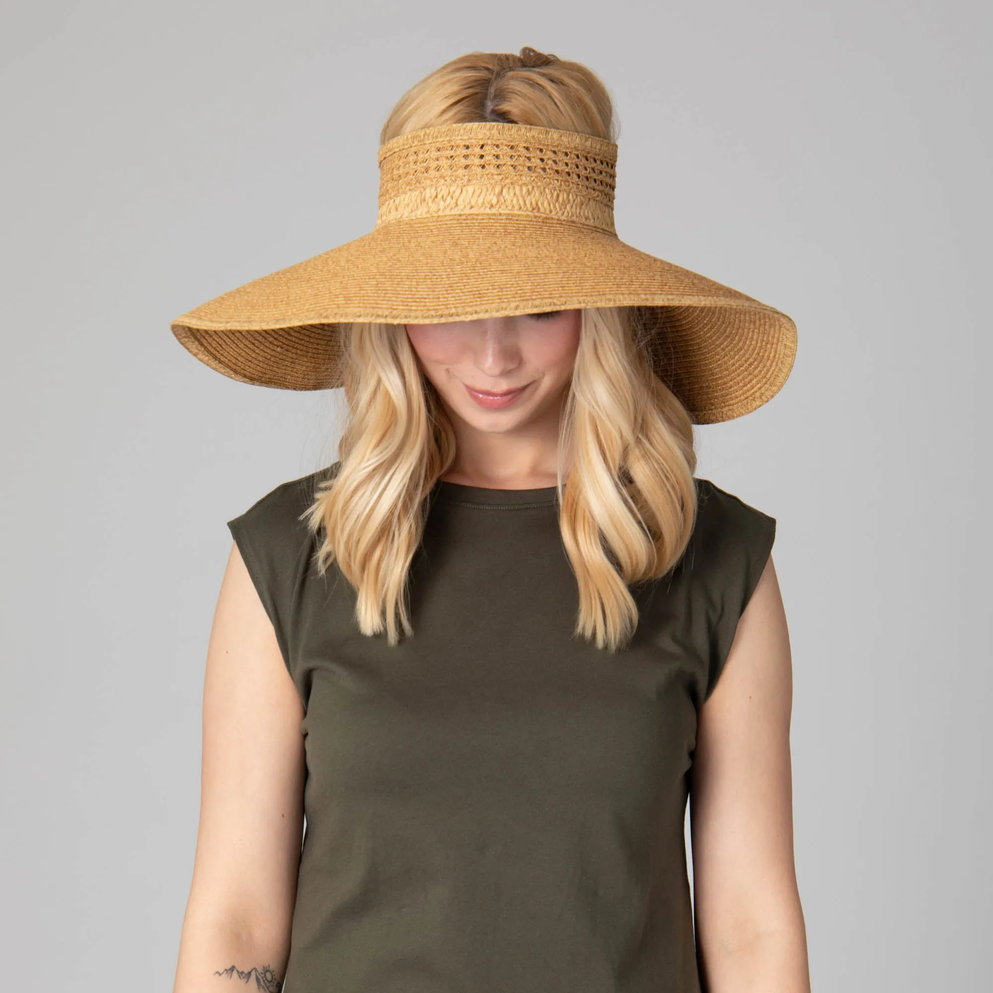 Everyday Full Coverage - Wide Brim Roll Up Visor