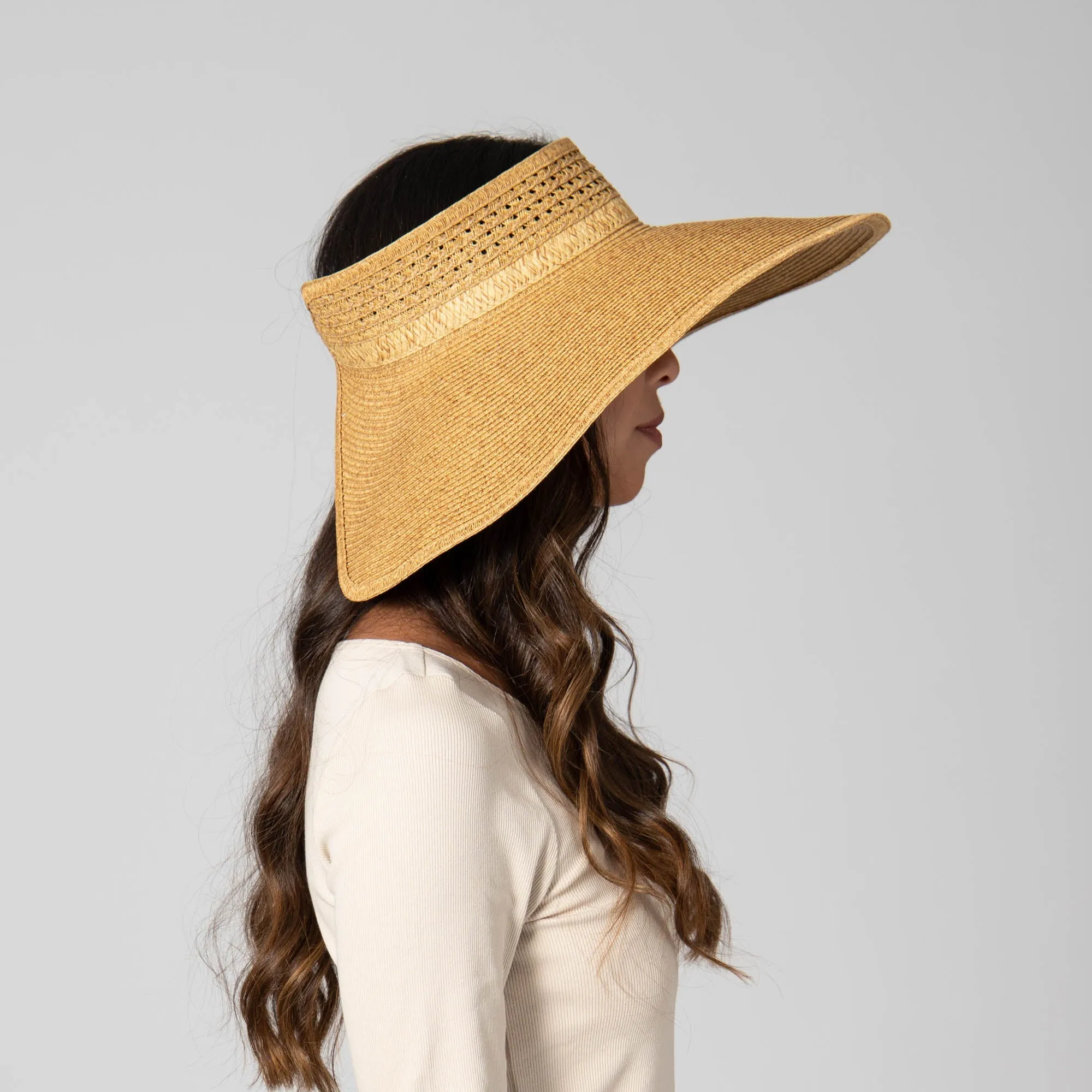 Everyday Full Coverage - Wide Brim Roll Up Visor