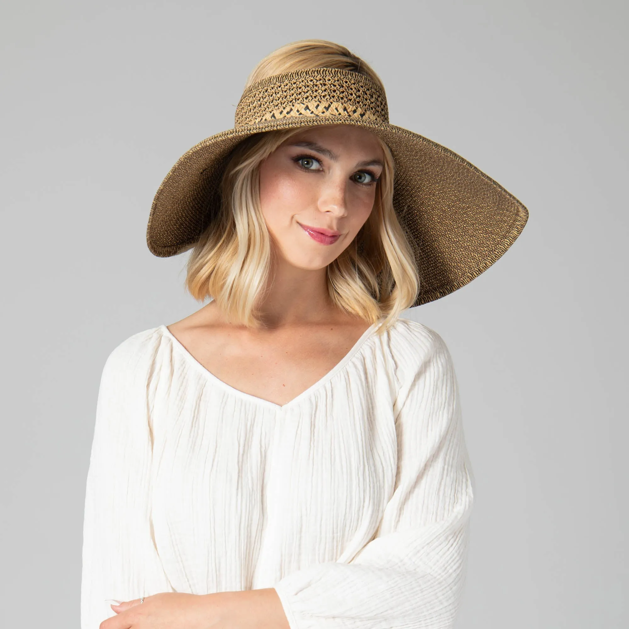 Everyday Full Coverage - Wide Brim Roll Up Visor