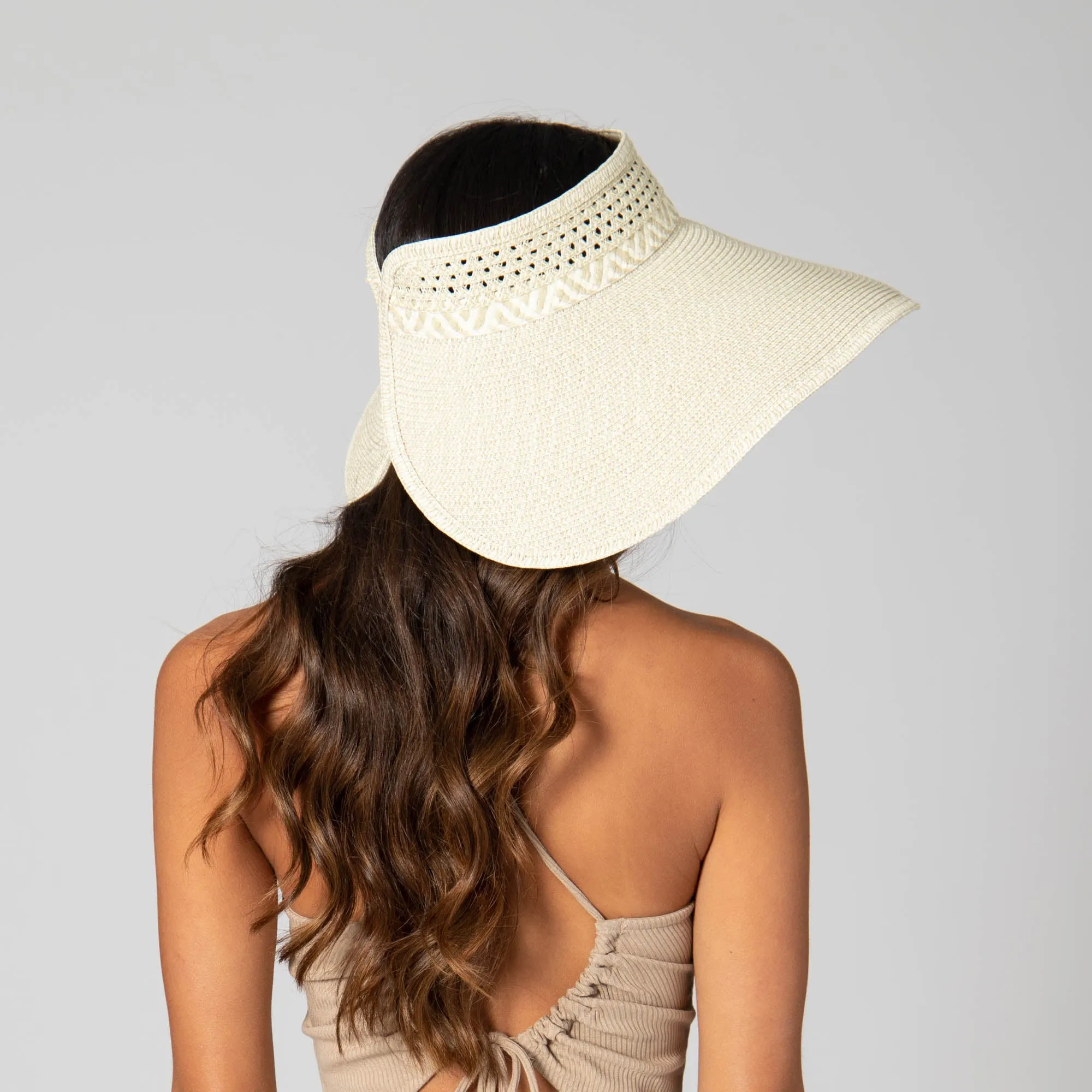 Everyday Full Coverage - Wide Brim Roll Up Visor