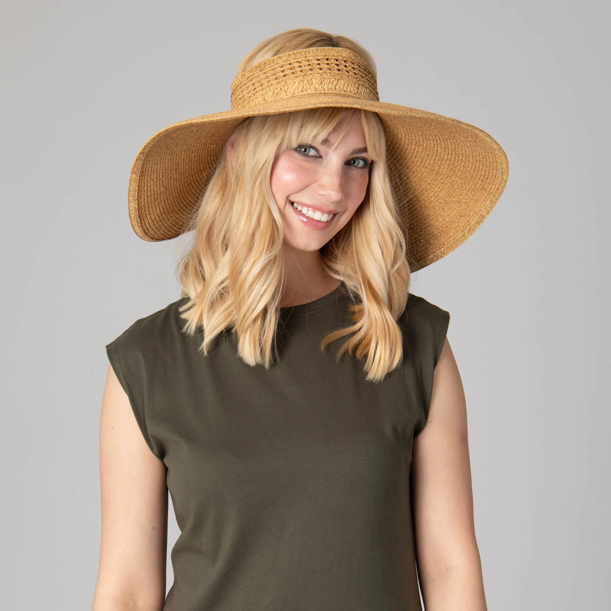 Everyday Full Coverage - Wide Brim Roll Up Visor
