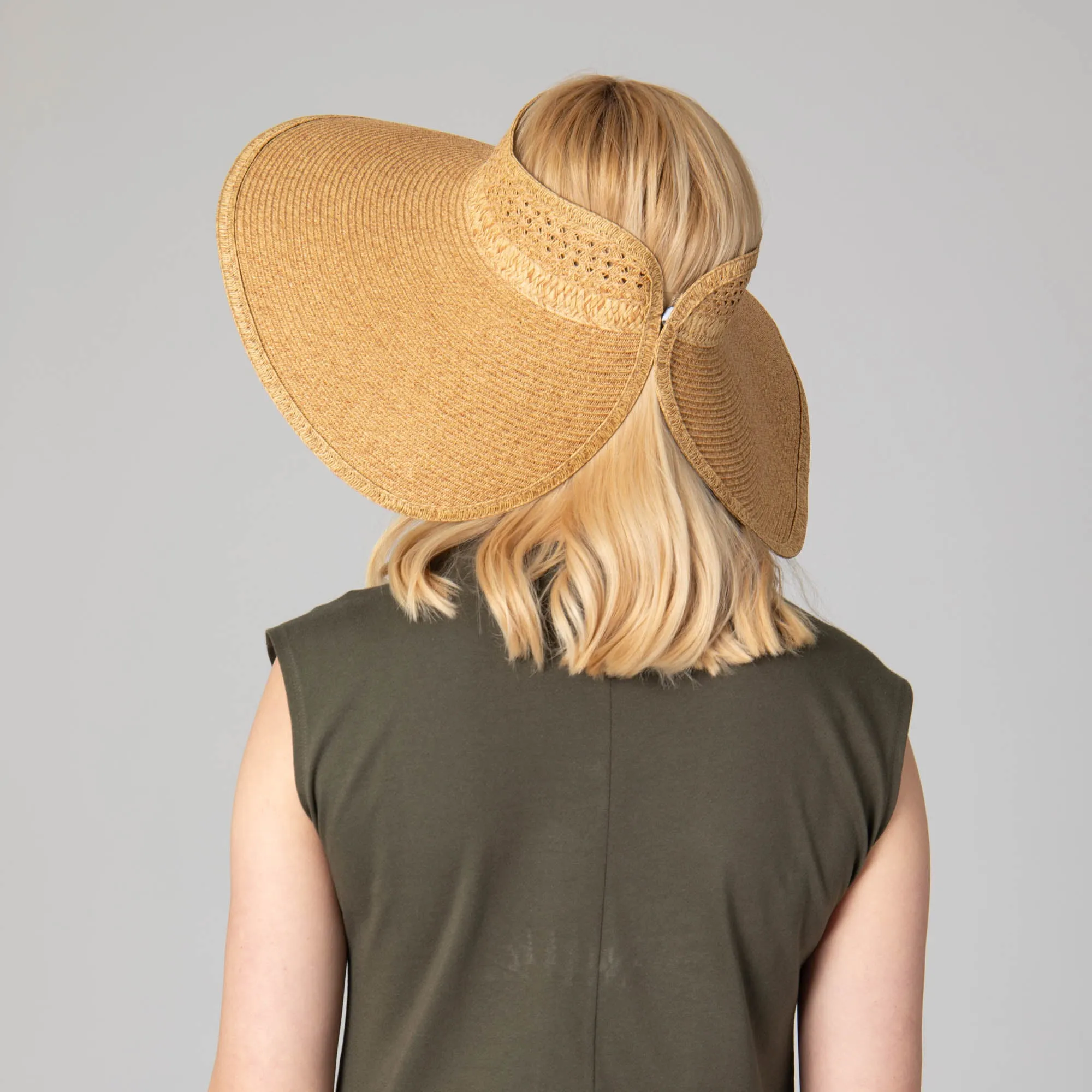 Everyday Full Coverage - Wide Brim Roll Up Visor