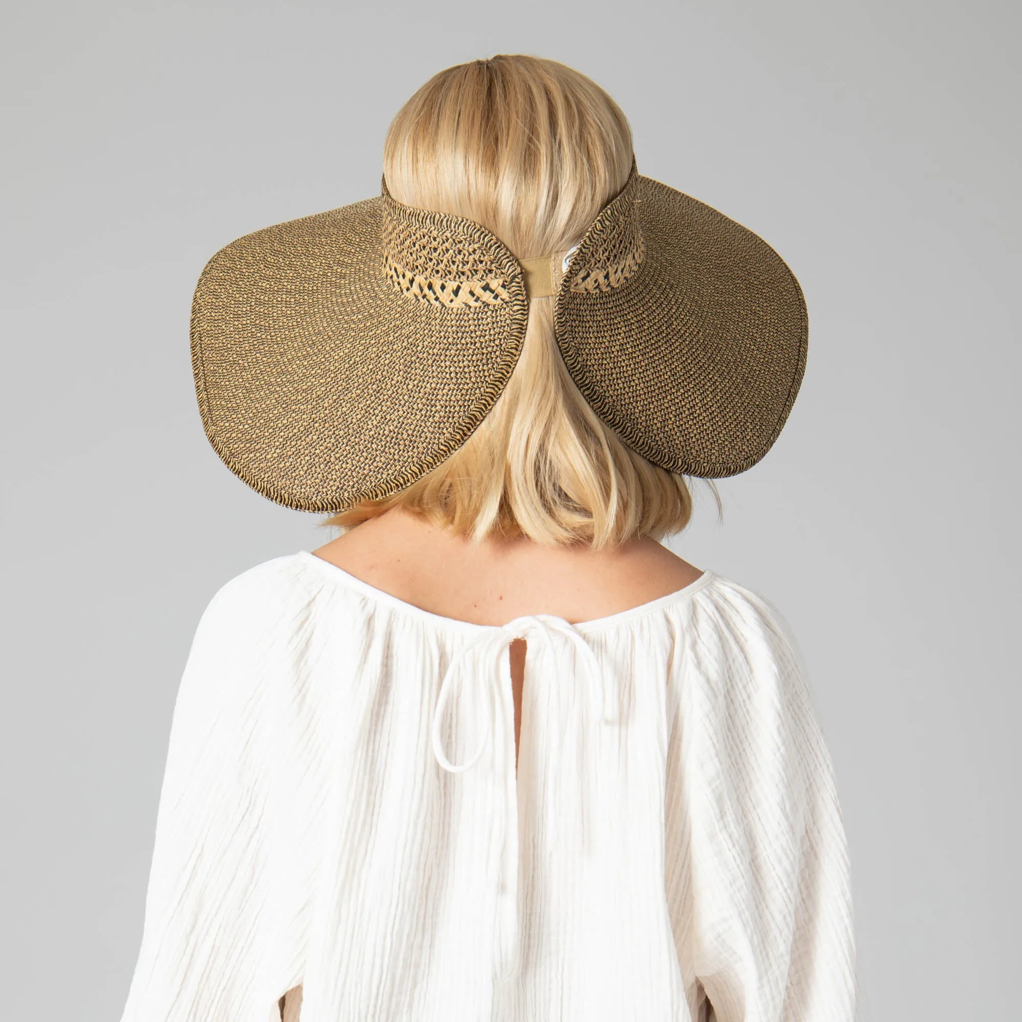 Everyday Full Coverage - Wide Brim Roll Up Visor