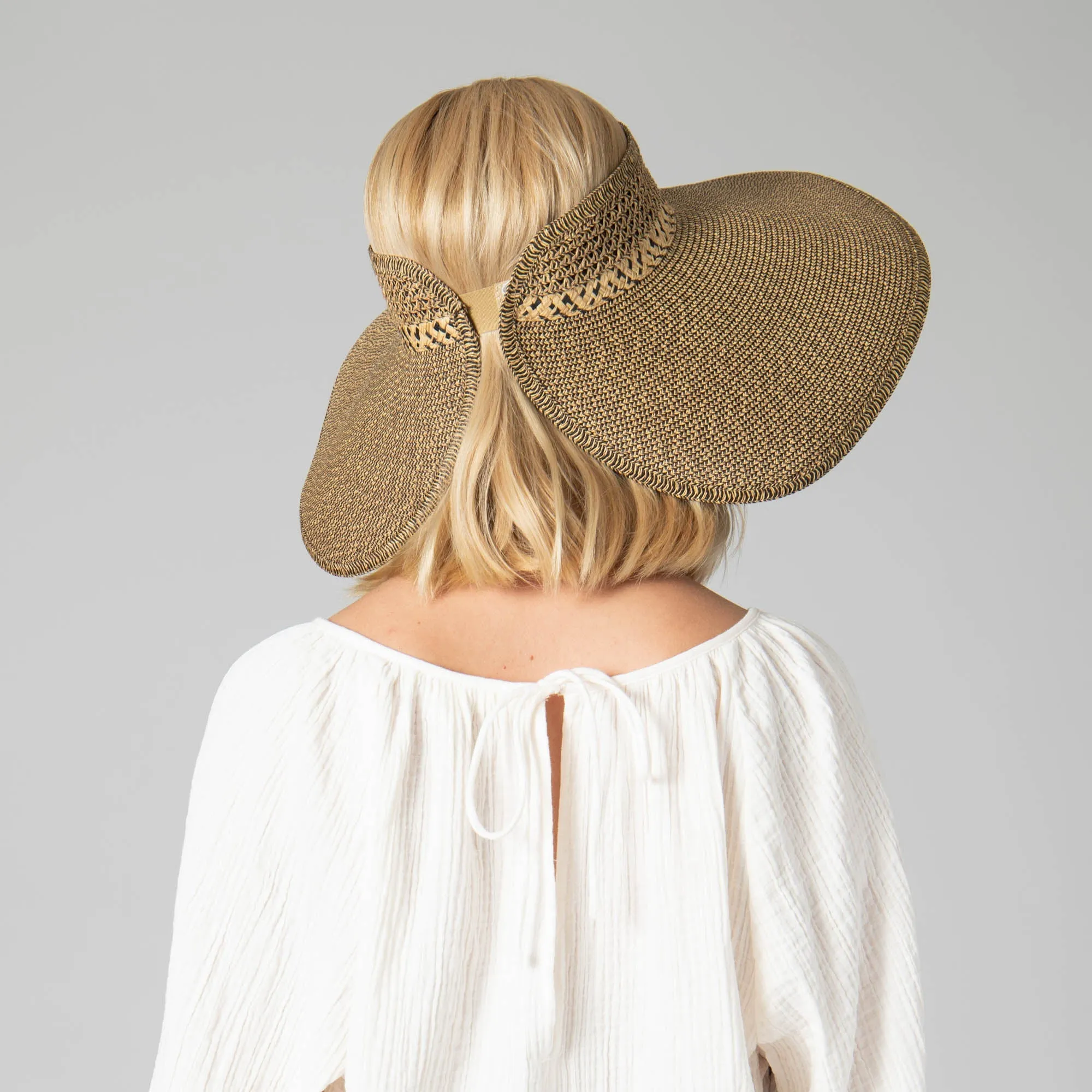 Everyday Full Coverage - Wide Brim Roll Up Visor