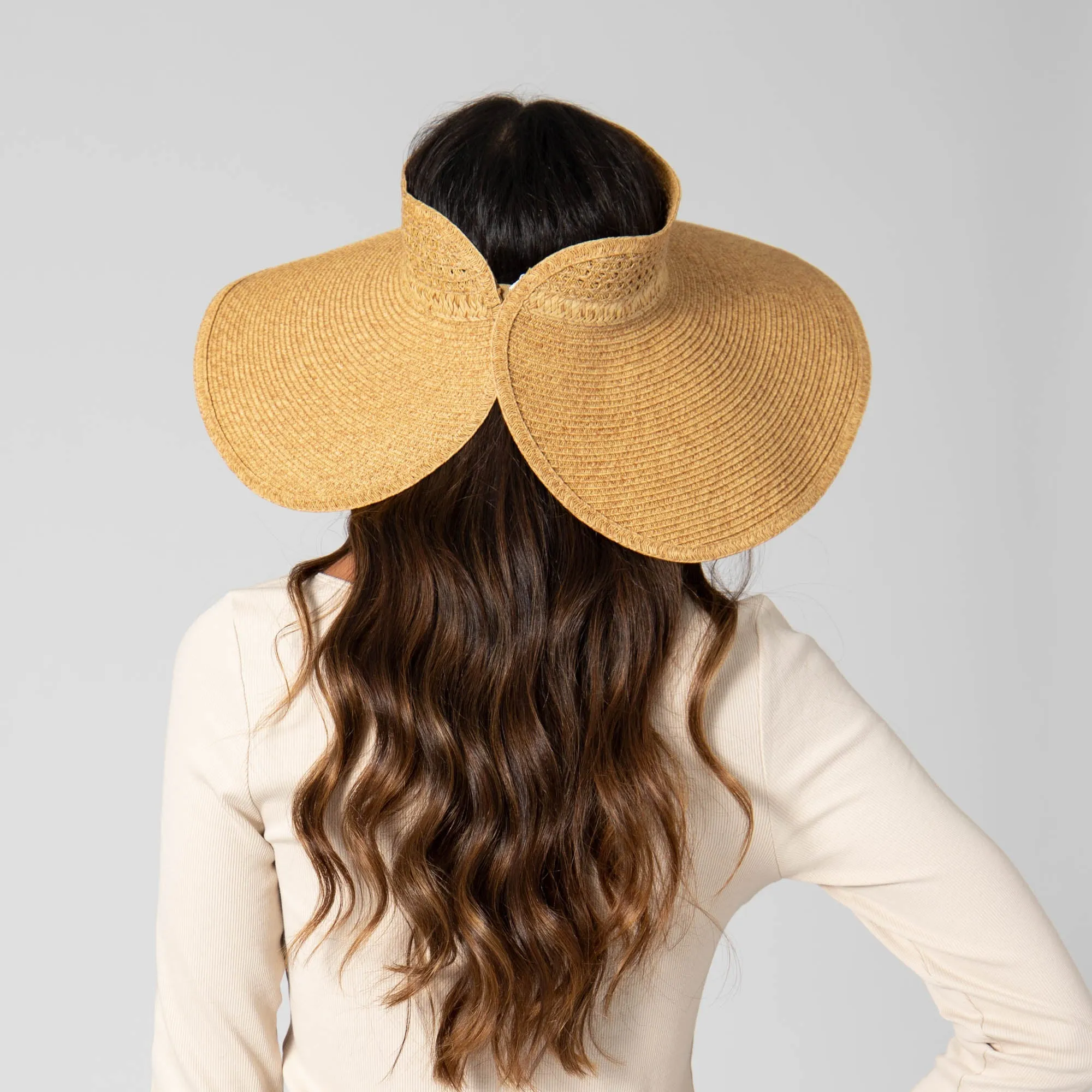 Everyday Full Coverage - Wide Brim Roll Up Visor