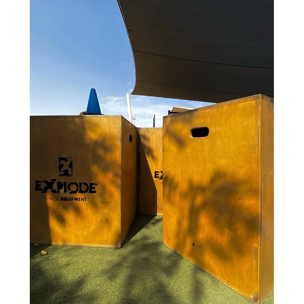 Explode Fitness Gym CrossFit 3 in 1 Wood Polymetric Jumping Box (1 BOX) [WS]