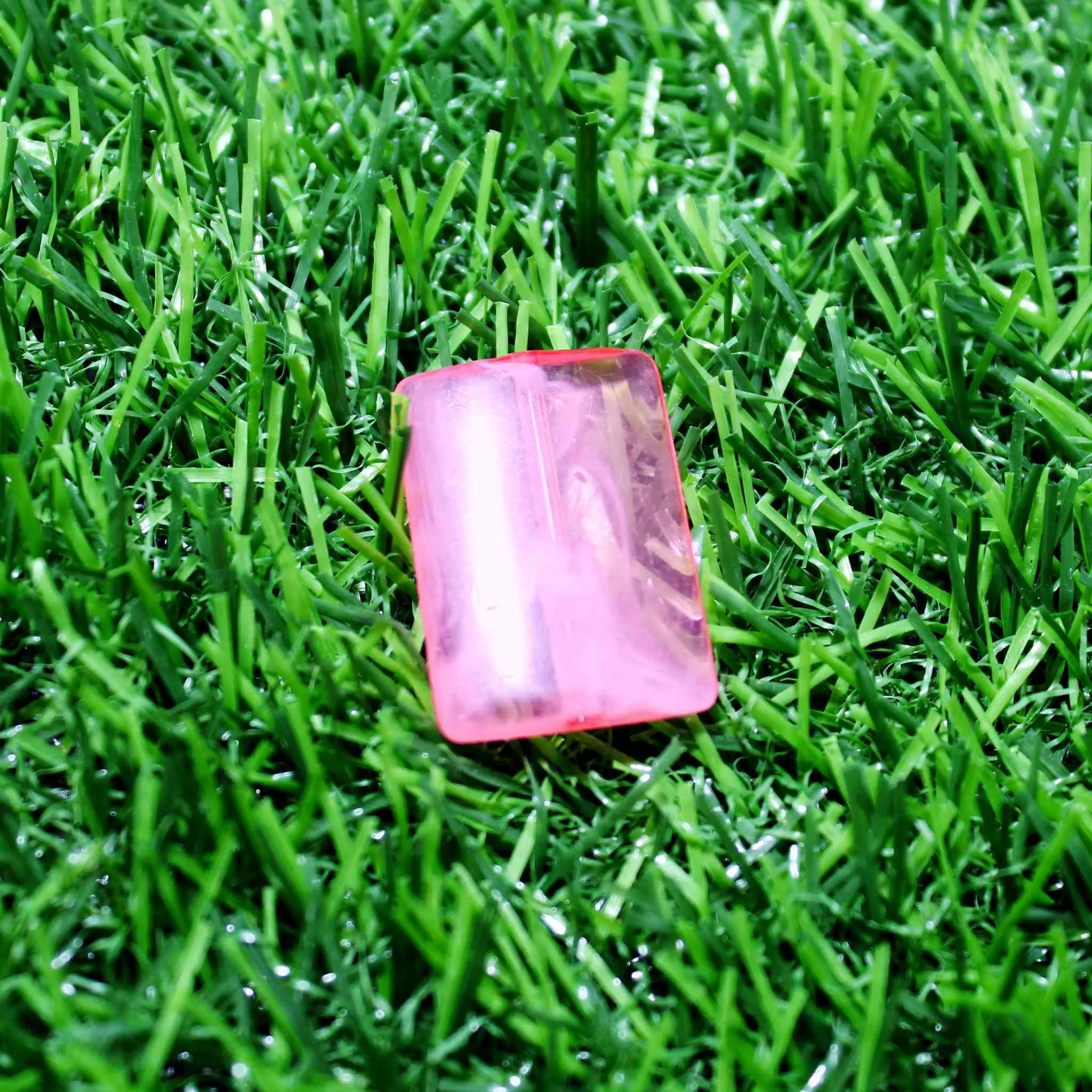 Flat Base Crystal Resin Blocks Motif for DIY Craft Trousseau Packing or Decoration - 12404